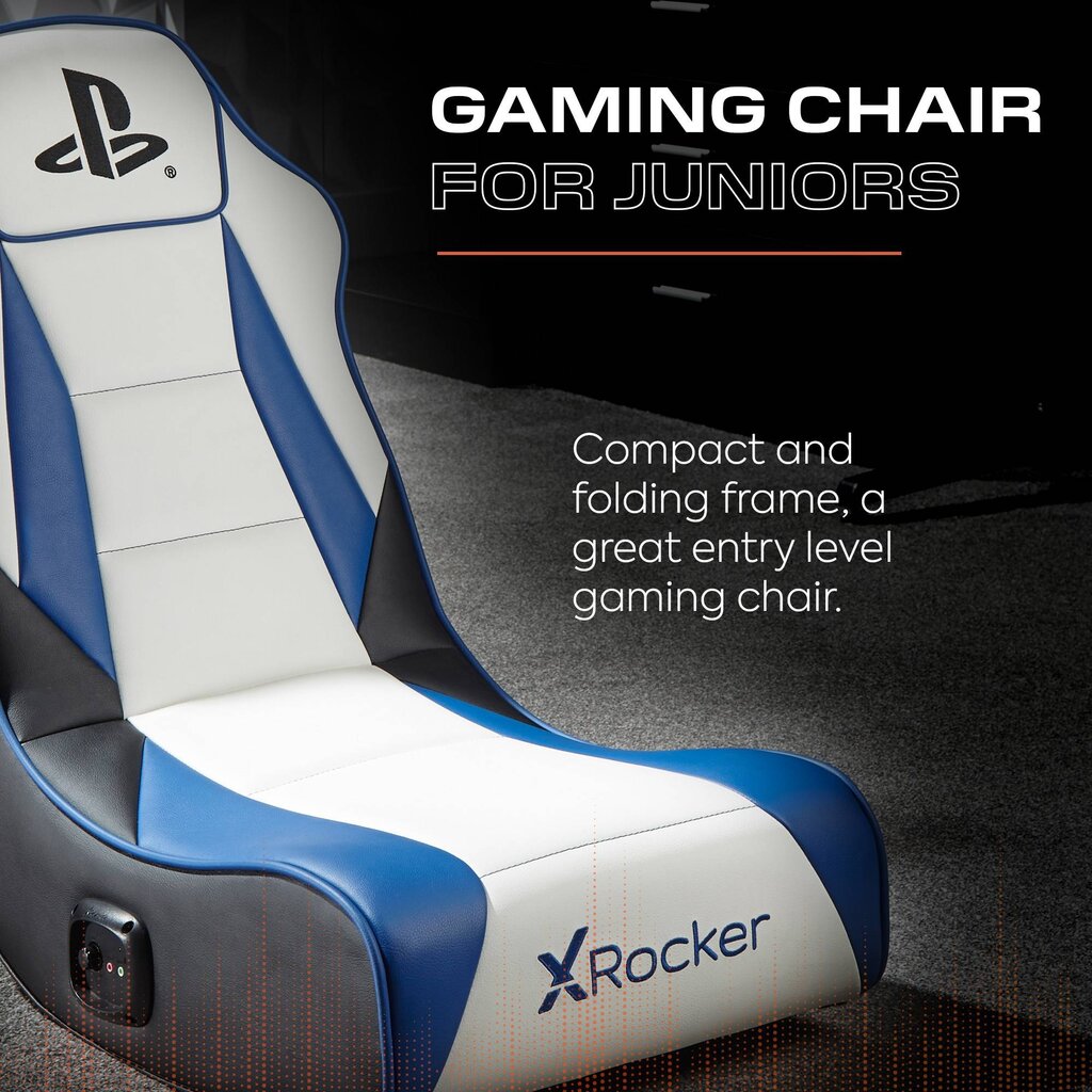 PlayStation Gaming chair - PlayStation Geist 2.1 - floor rocker - white/blue (X Rocker)