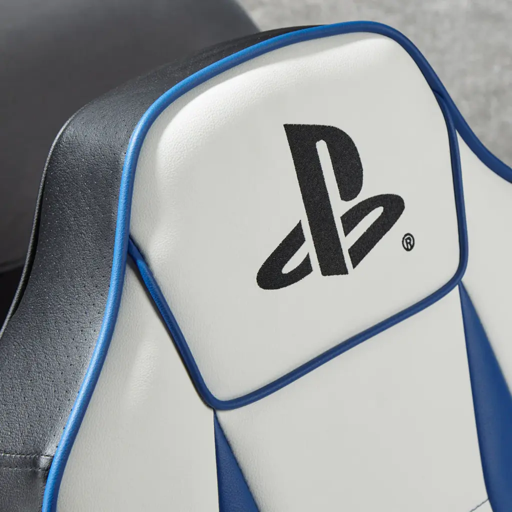PlayStation Gamestoel - PlayStation Geist 2.1 - floor rocker - wit/blauw (X Rocker)