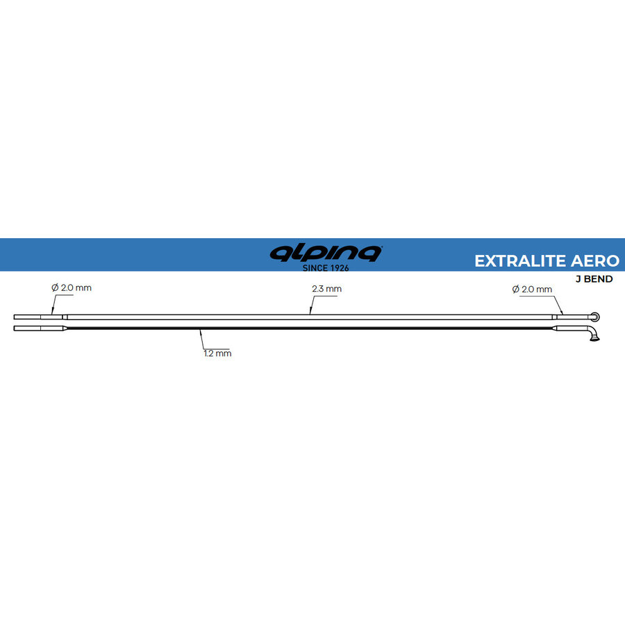 Alpina Extralite Aero 14G - Zwart - J-Bend - Spaak-8