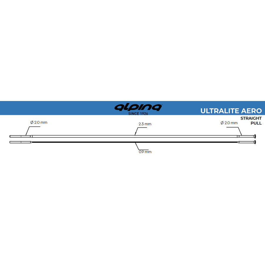 Alpina Ultralite Aero 14G - Zilver - J-Bend - Spaak-1