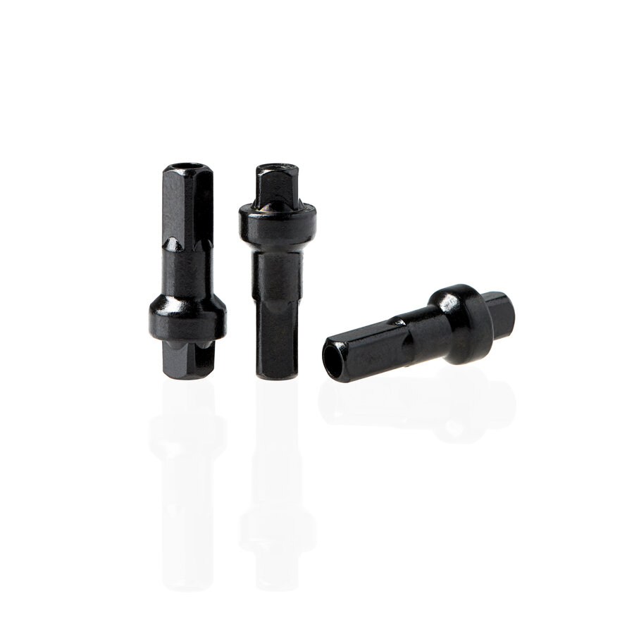 Brass - Nipple - Double Square - Black - 14G-2