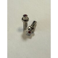 thumb-Brass - Nippel - Double Square - Zilver - 14G - ABT-1