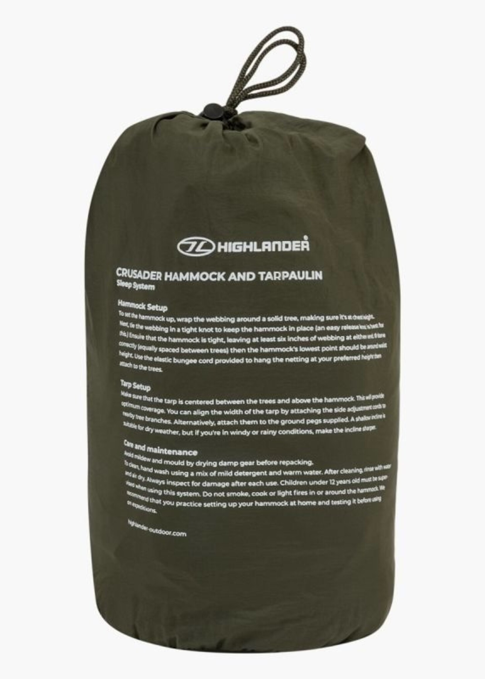 Highlander Crusader Wasserdichte Hängematte + Tarp - Olivgrün