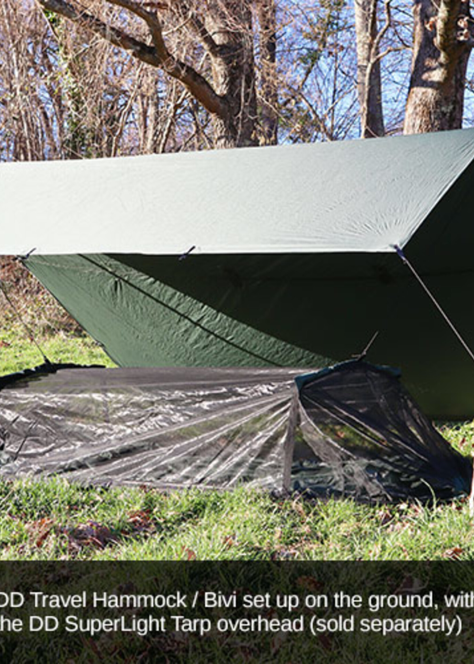 DD Hammocks Reisehängematte / Bivi - Olivgrün