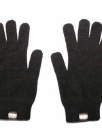 Weft Possum/Merino Handschuhe - Lange Finger - Schwarz Anthrazit
