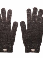 Weft Possum/Merino Handschuhe - Lange Finger - Schwarz