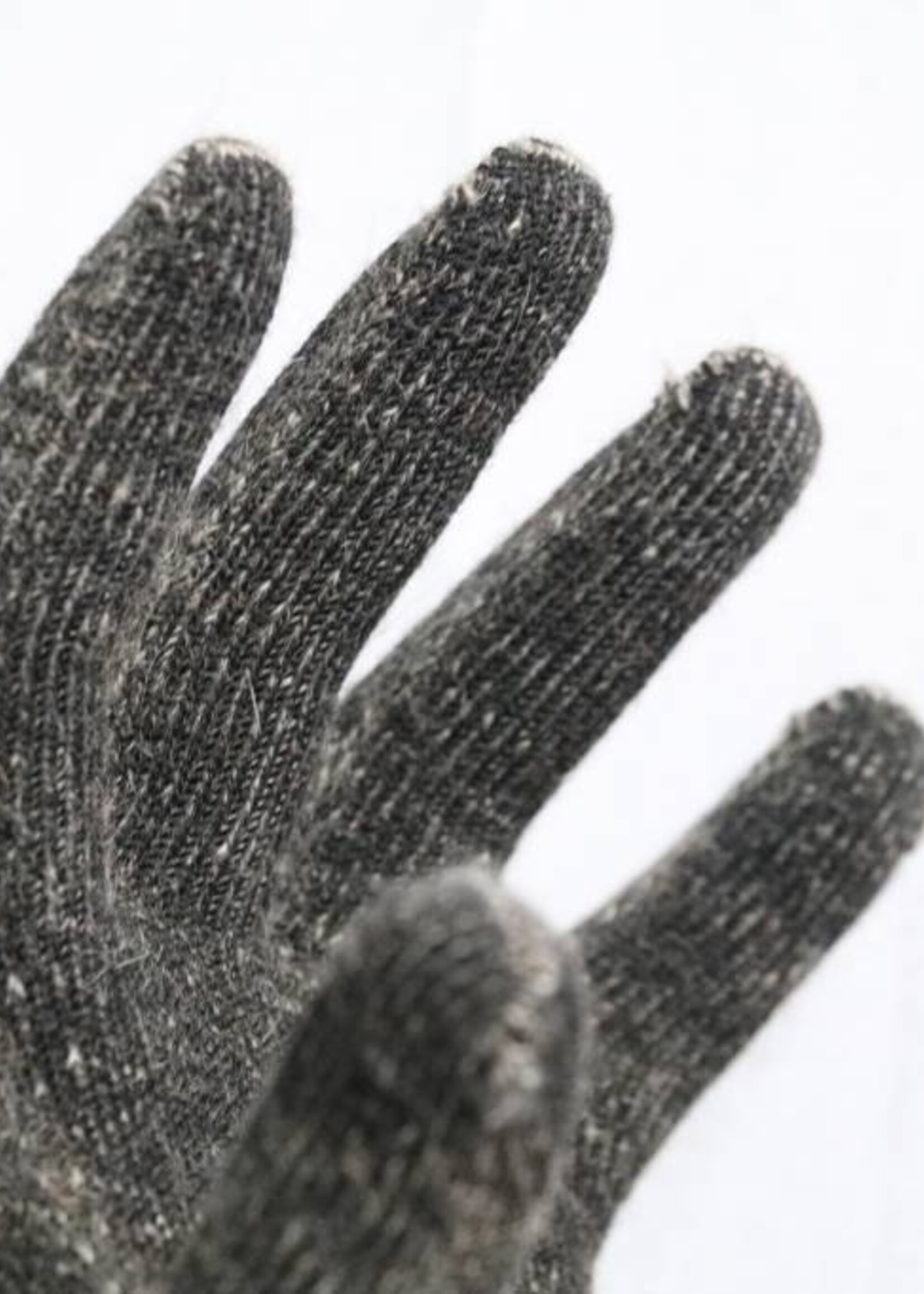 Weft Opossum/Merino Handschuhe - Lange Finger - Schwarz