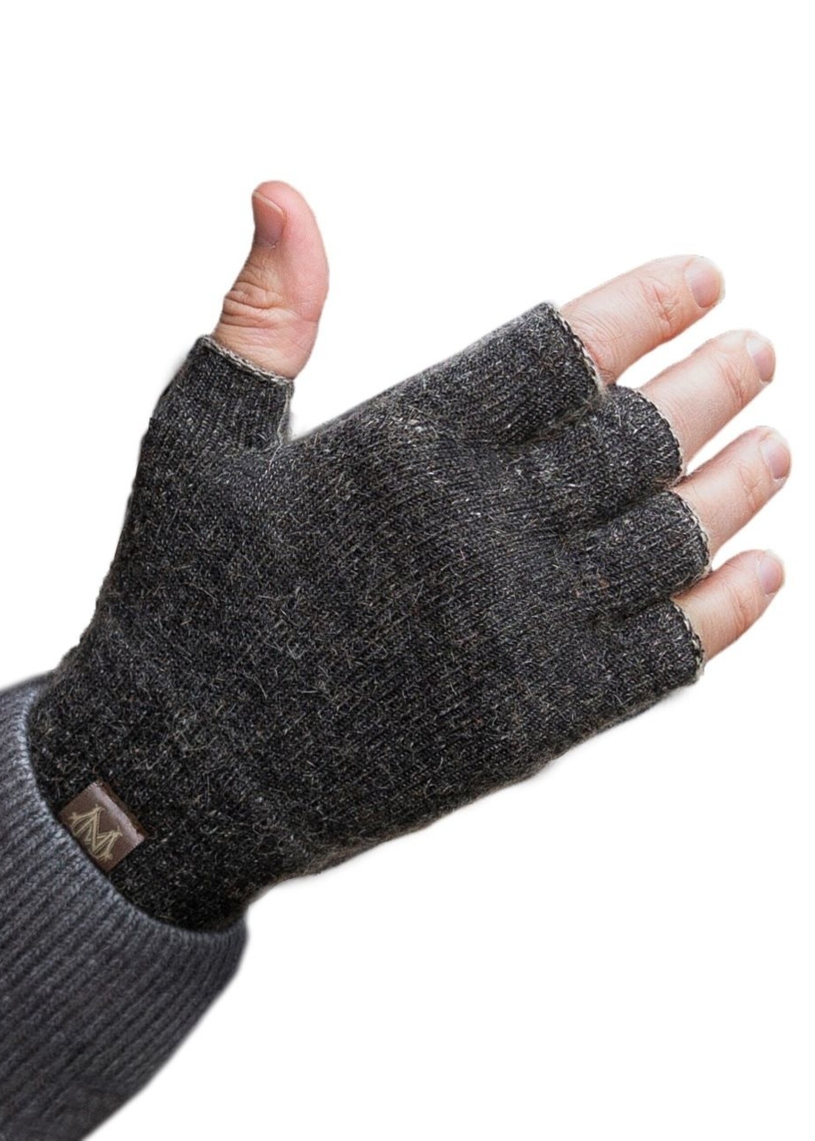 Weft Opossum/Merino Handschuhe - Kurze Finger - Schwarz