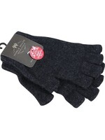 Weft Possum/Merino Handschuhe - Kurze Finger - Schwarz-Charcoal