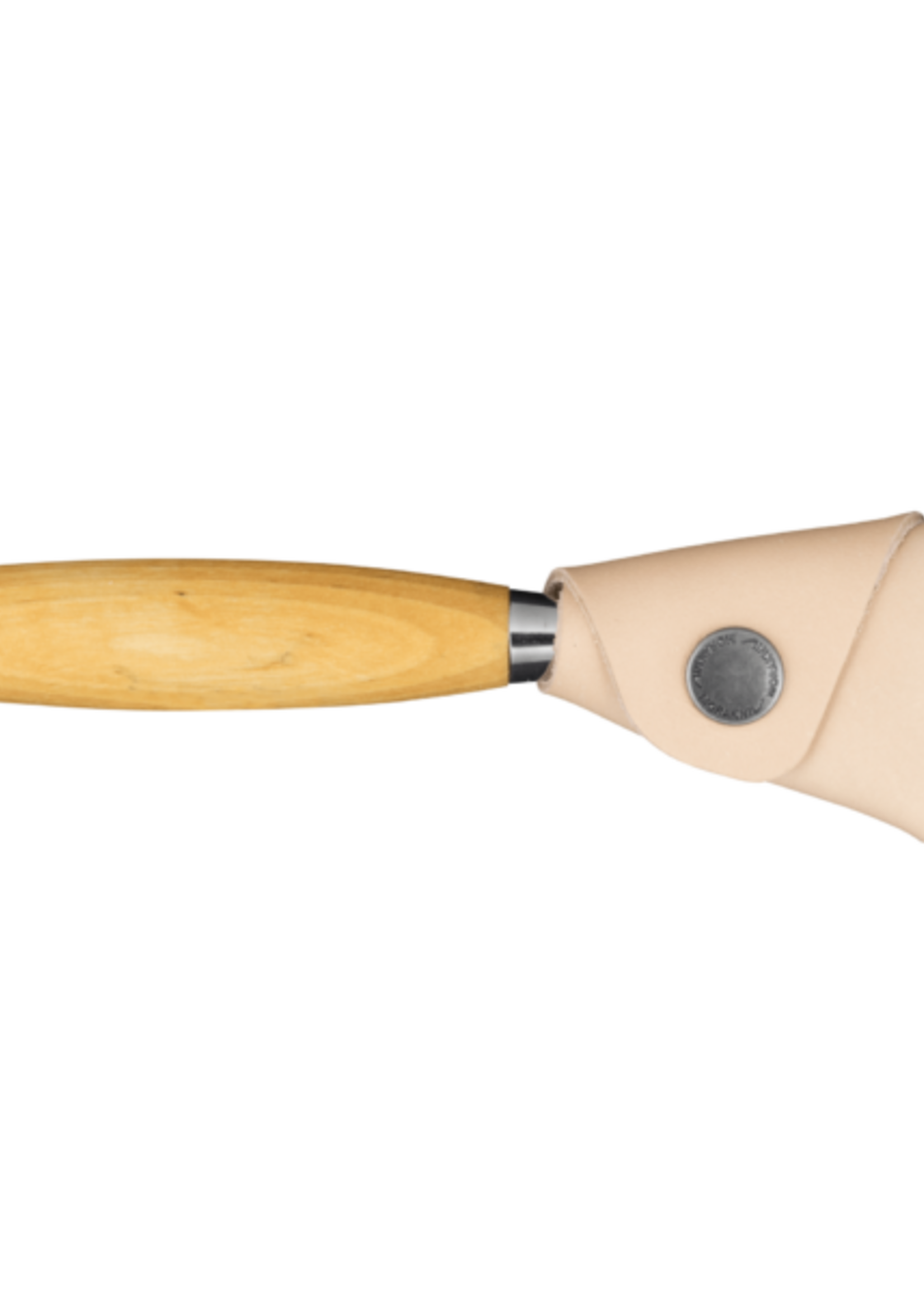 MoraKniv Löffelmesser 162 mit doppelter Schneide und Lederschutz