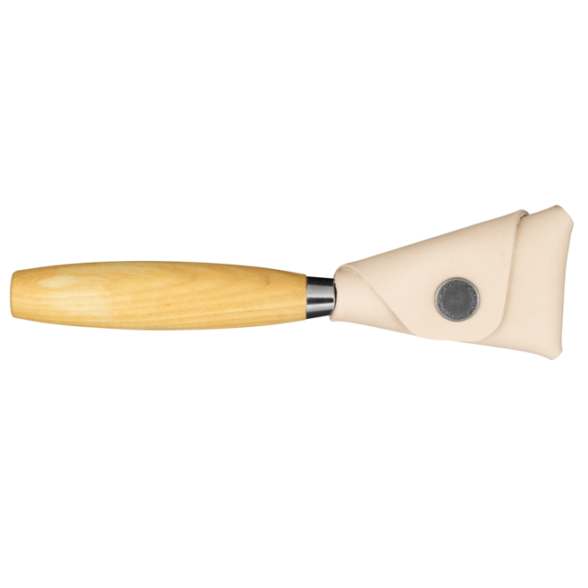 Löffelmesser 163 Leicht gebogen mit Doppelklinge - inklusive Scheide