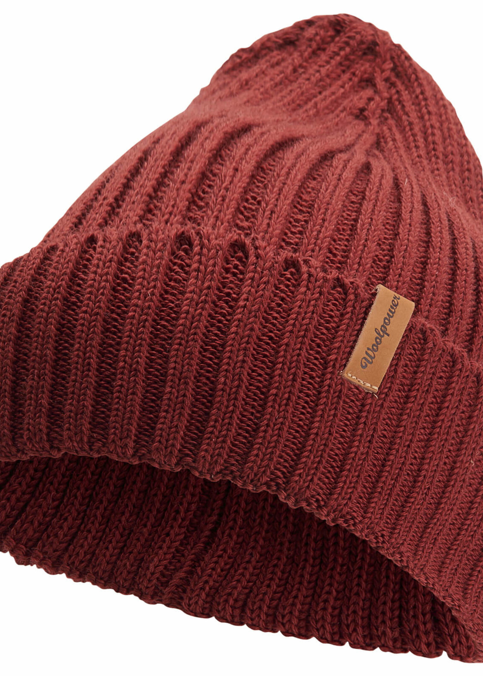 Woolpower Beanie Rippe - Rostrot