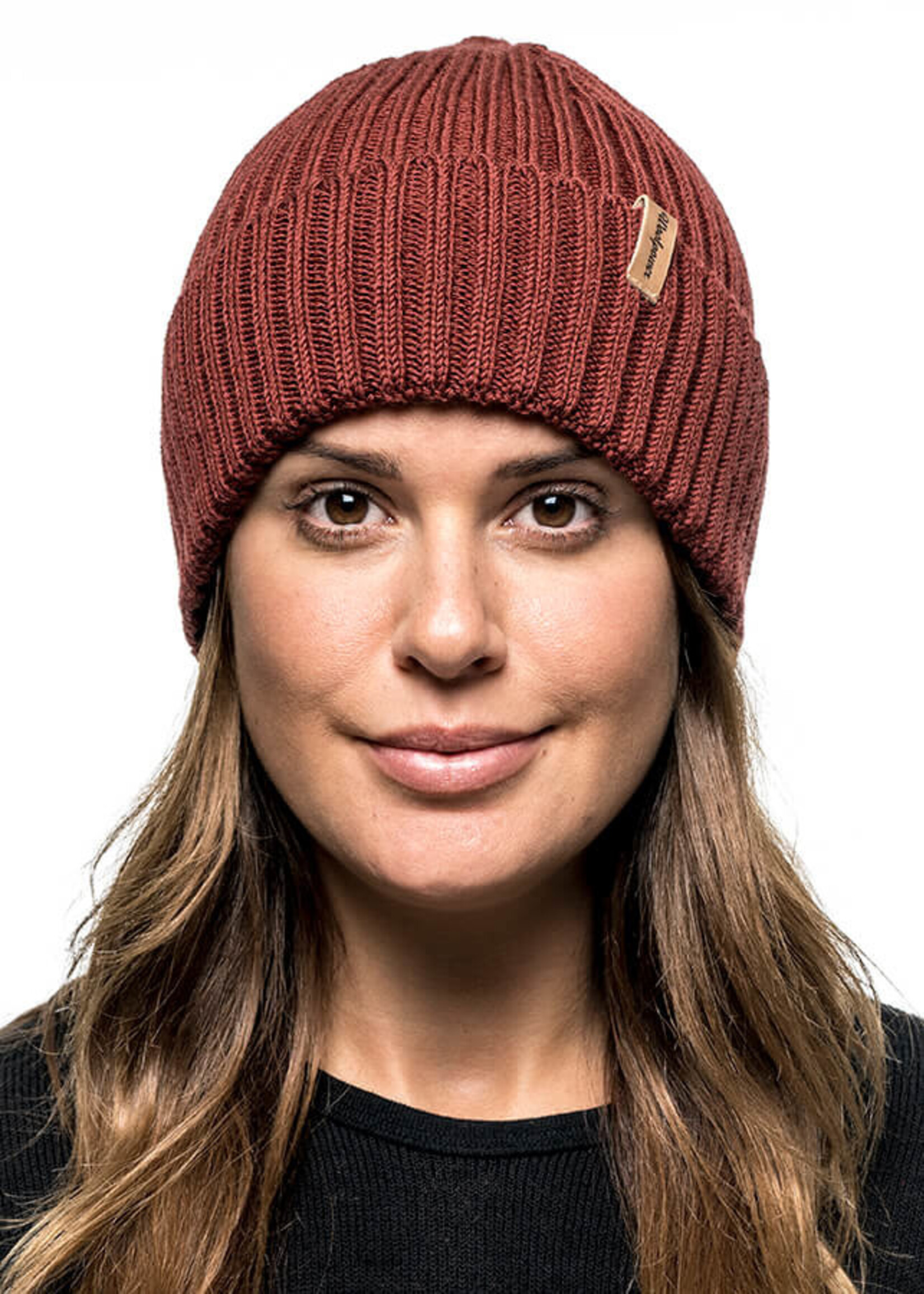 Woolpower Beanie Rippe - Rostrot