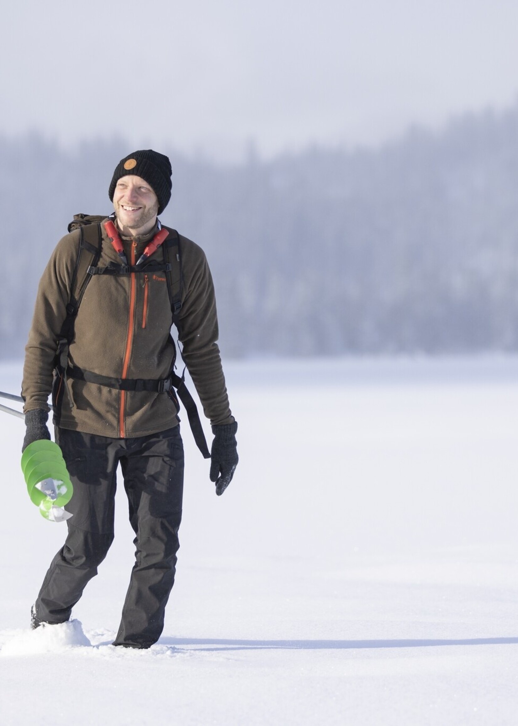 Pinewood Wollhandschuhe - Moosgrün Melange (1122)