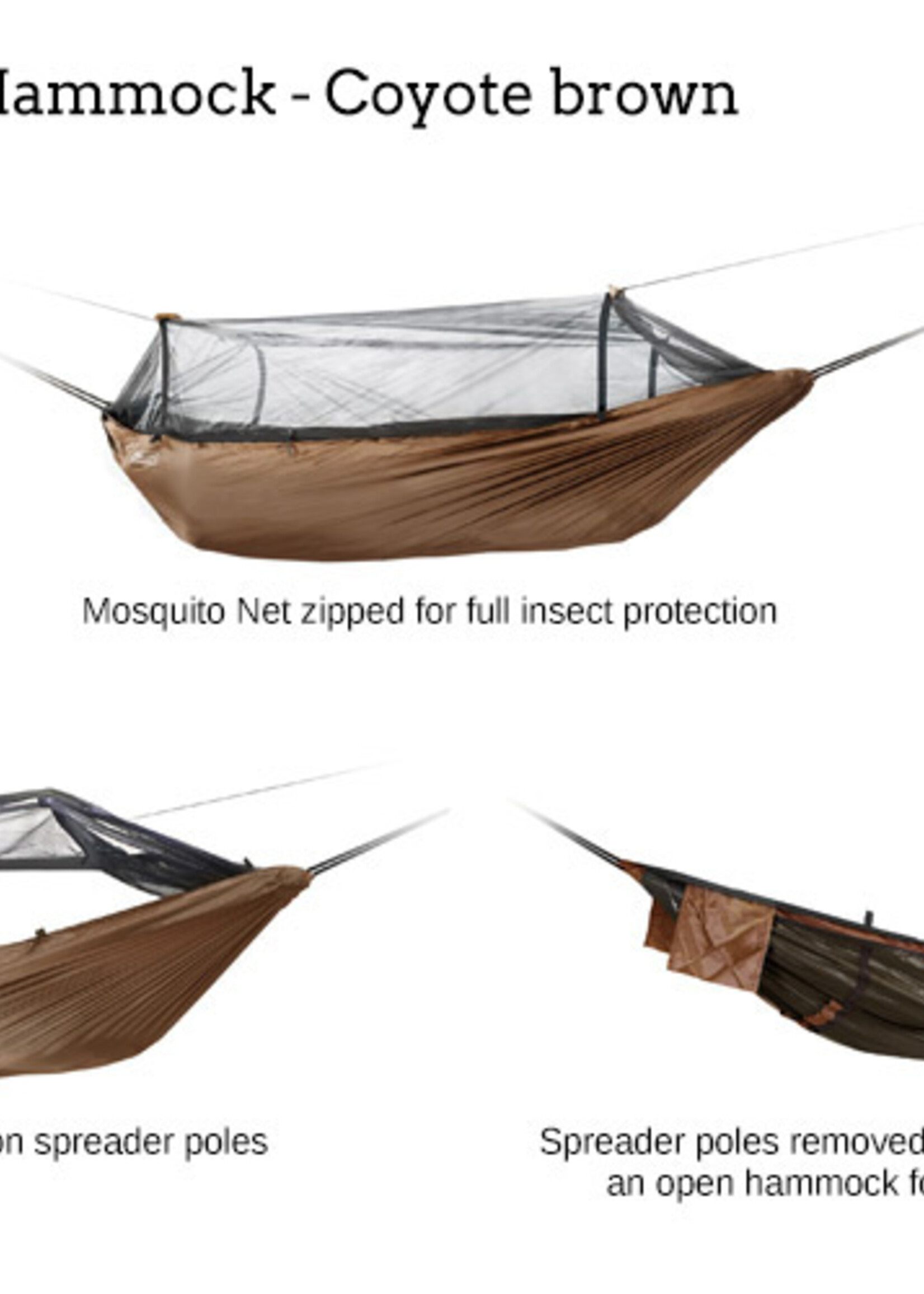 DD Hammocks Frontline Hängematte - Coyote Braun