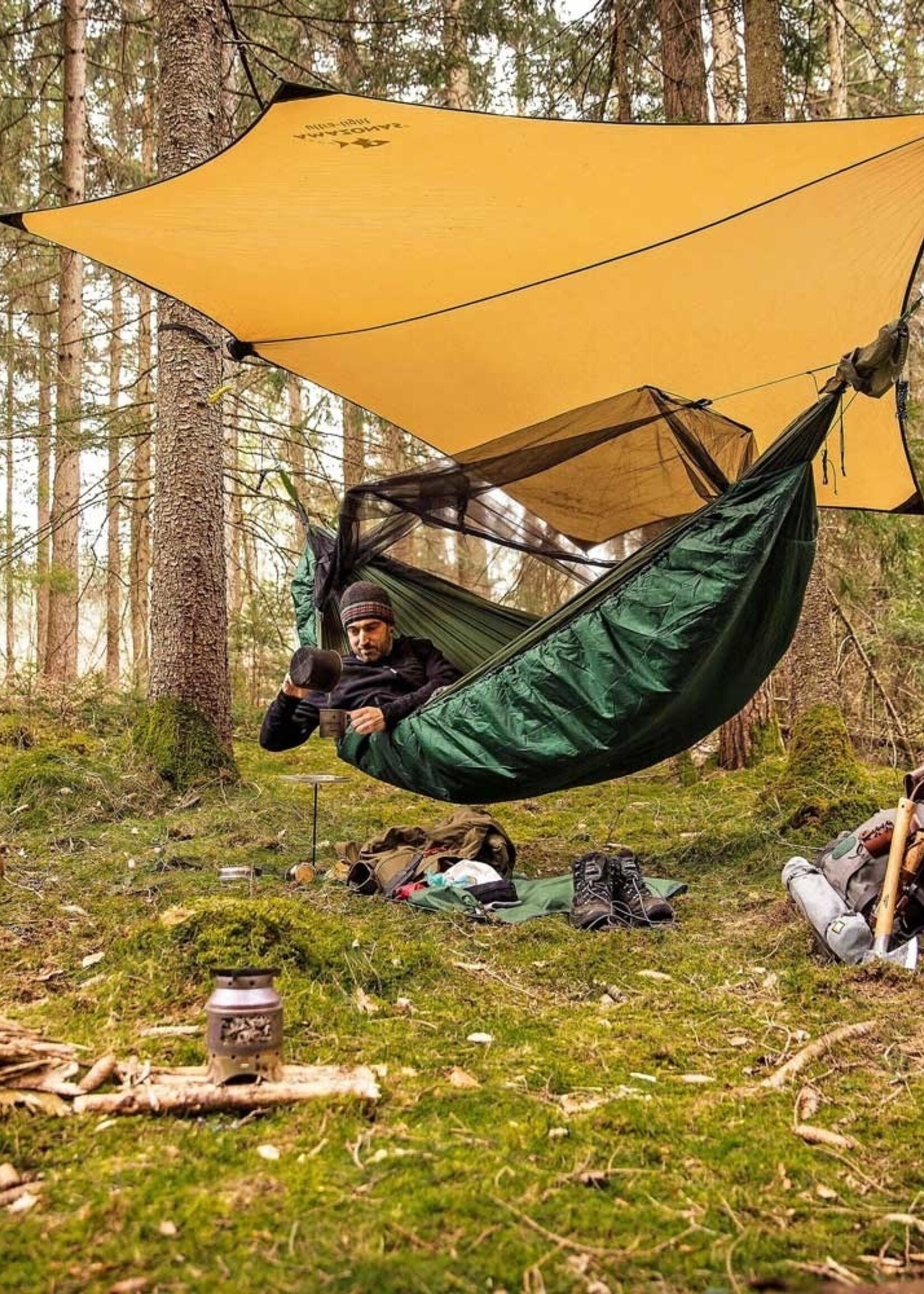 Amazonas Unterbett/Unterdecke XXL - Grün