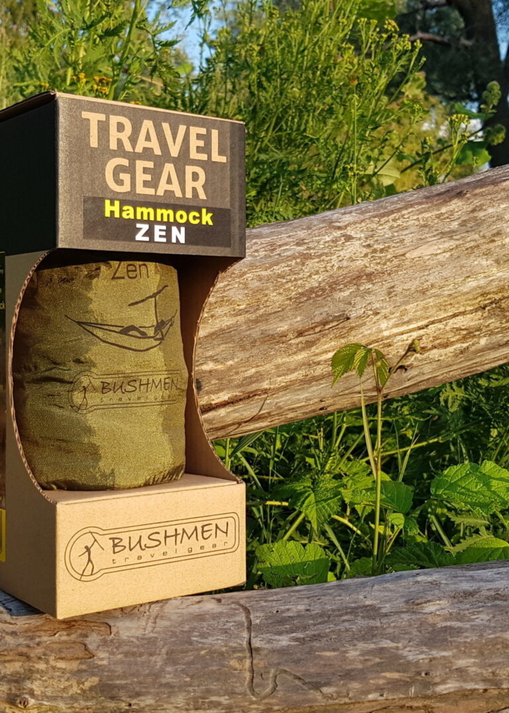 Bushmen Hängematte Grün mit Karabinerhaken