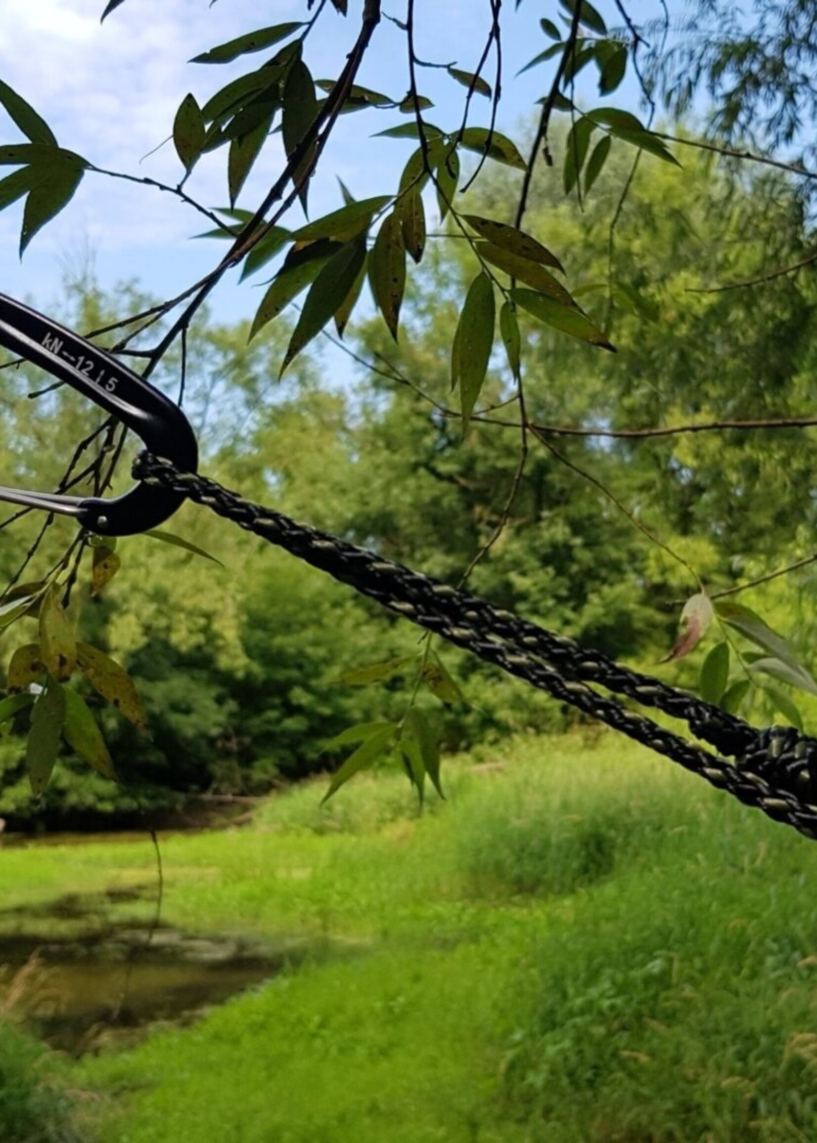 Bushmen Hängematte Grün mit Karabinerhaken