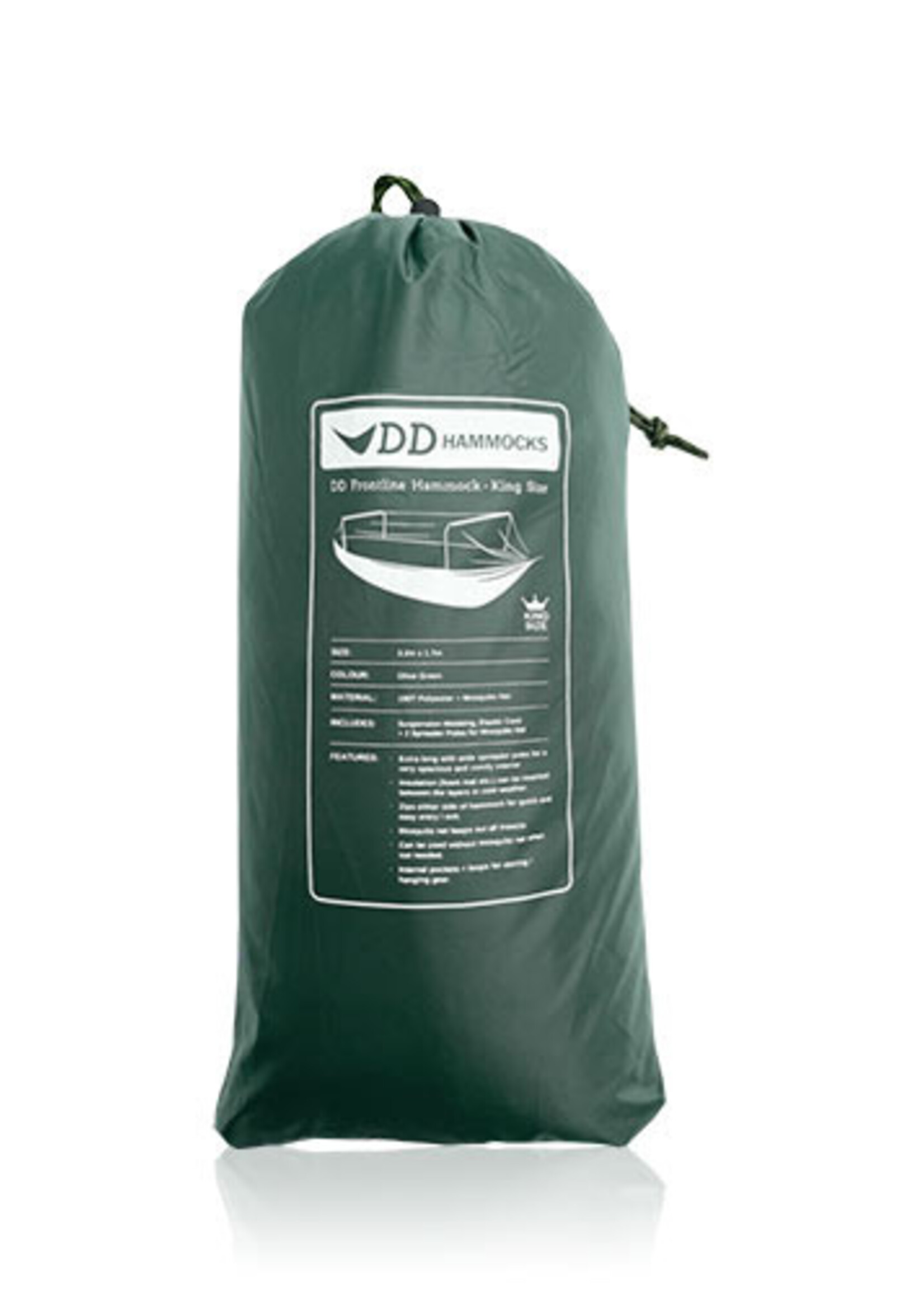 DD Hammocks Frontline Hängematte - King Size - Olivgrün