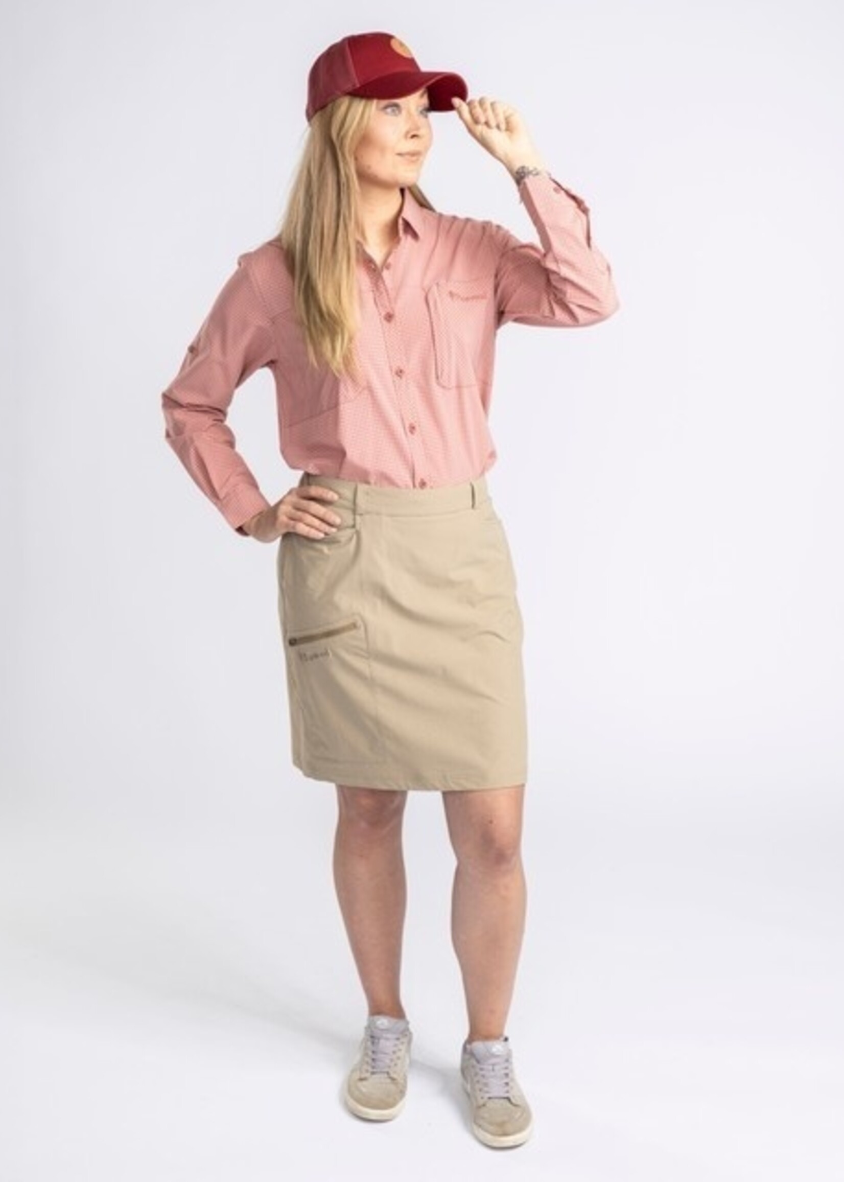 Pinewood Finnveden Wanderskort - Frauen - L.Khaki