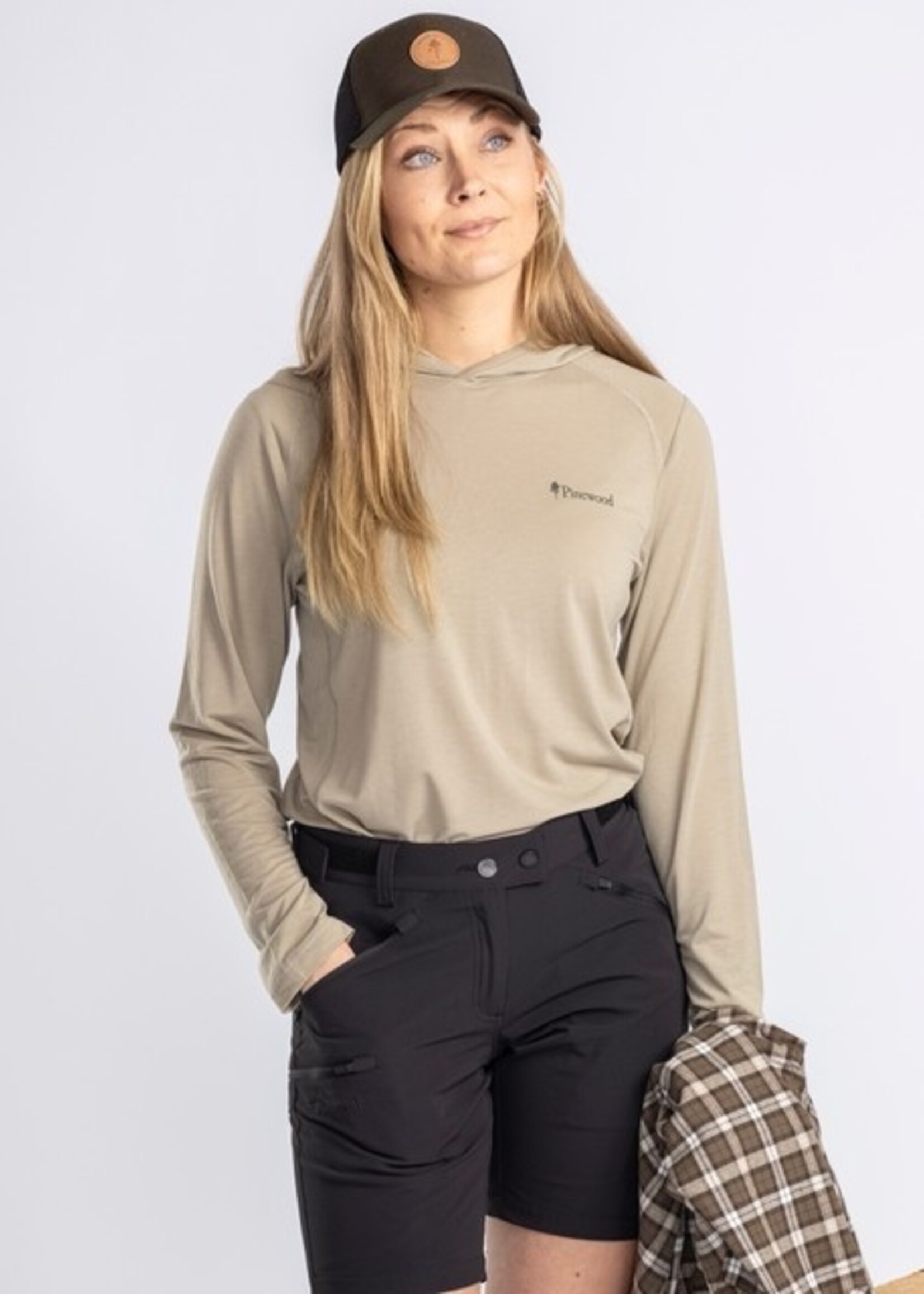 Pinewood InsectSafe Function Hoodie - Frauen - L.Khaki
