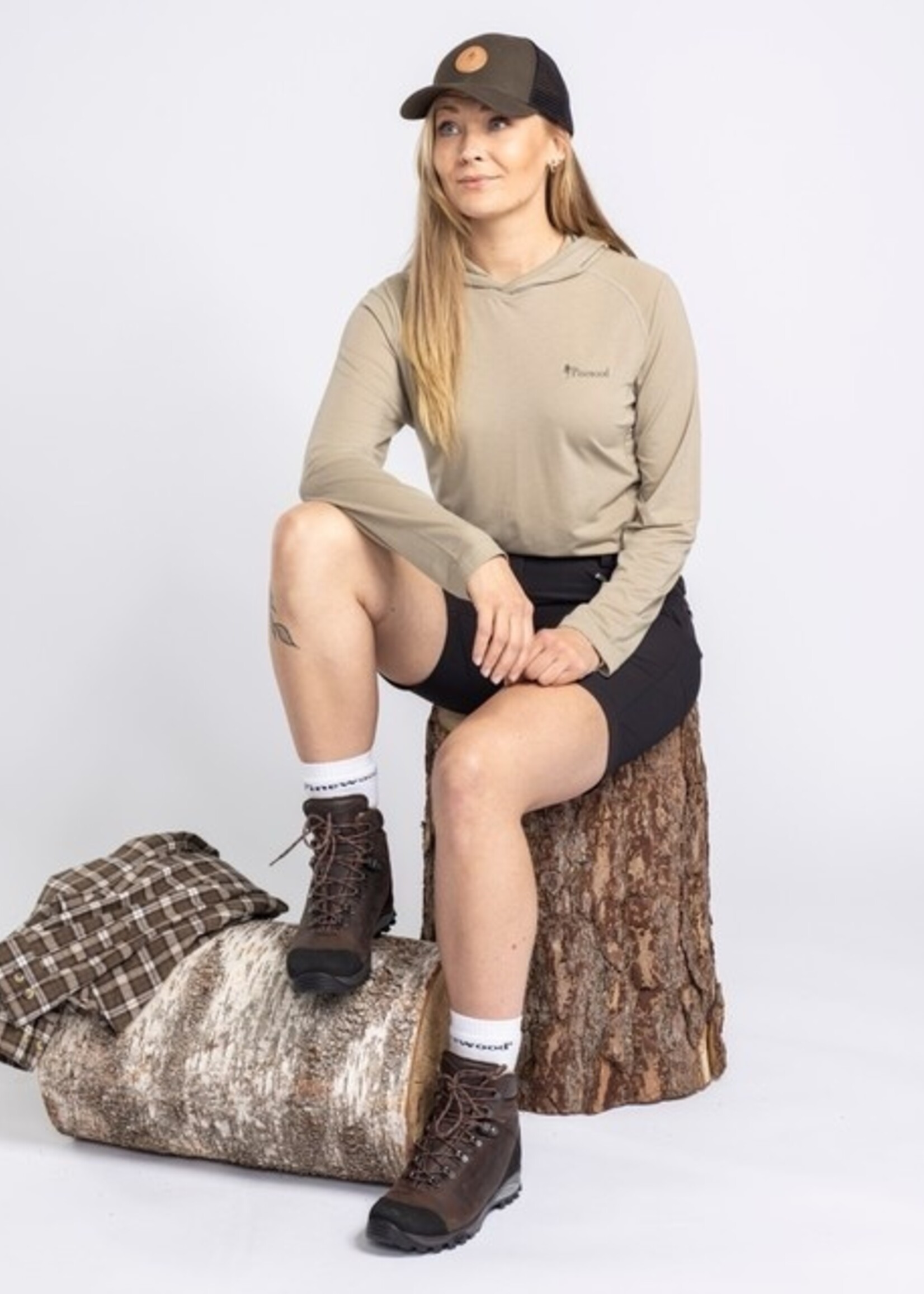 Pinewood InsectSafe Function Hoodie - Frauen - L.Khaki