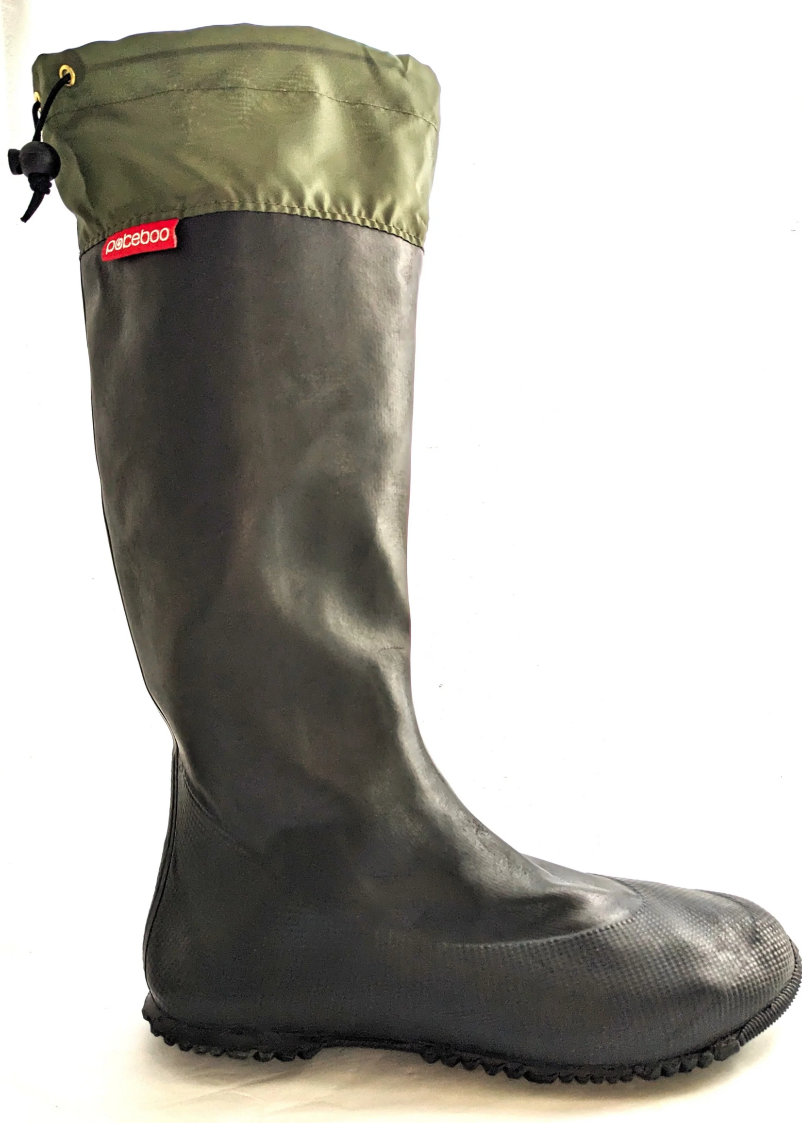 Pokeboo TREAD Regenstiefel - faltbar - Schwarz/Grün