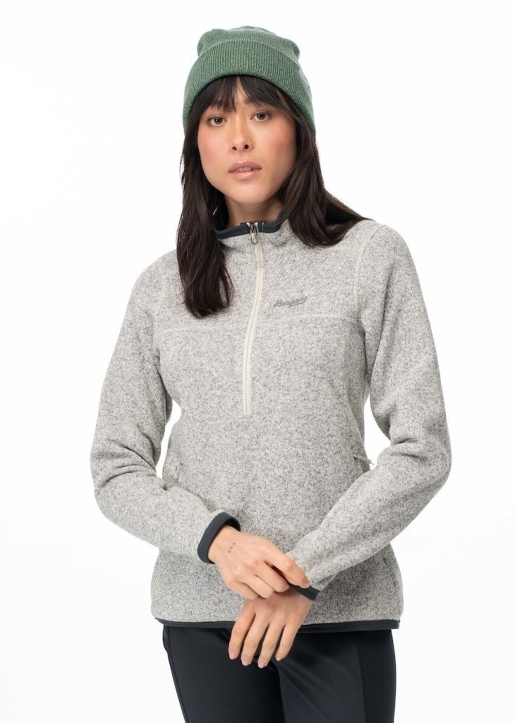 Bergans of Norway Kamphaug Knitted W Half Zip - Chalk Sand