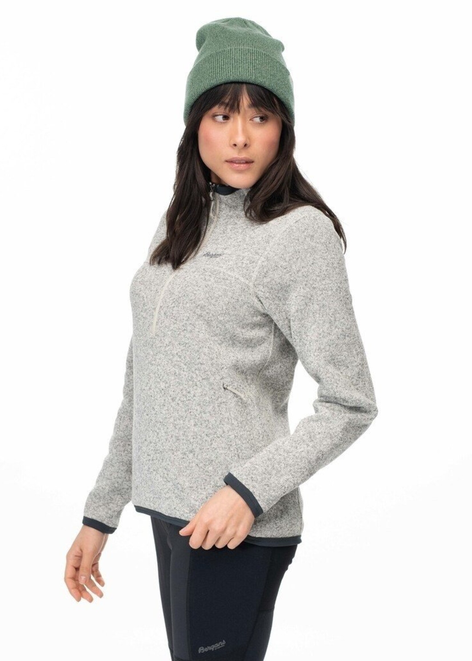 Bergans of Norway Kamphaug Knitted W Half Zip - Chalk Sand