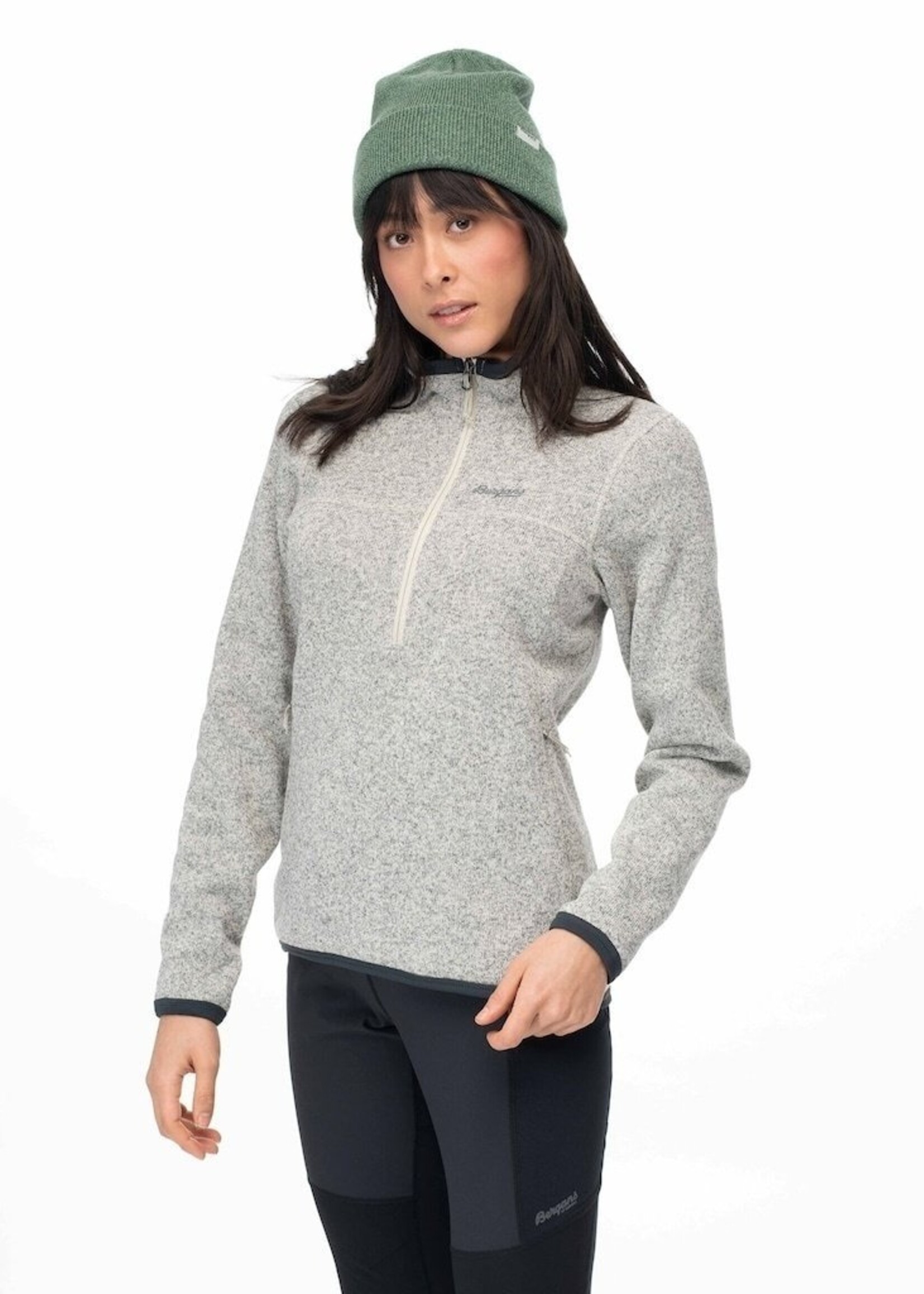 Bergans of Norway Kamphaug Knitted W Half Zip - Chalk Sand