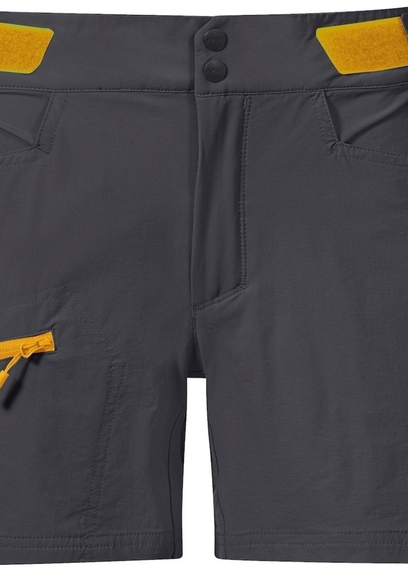 Bergans of Norway Cecilie Mtn Softshell Shorts - Solid Dunkelgrau/Wolkenbeere Gelb