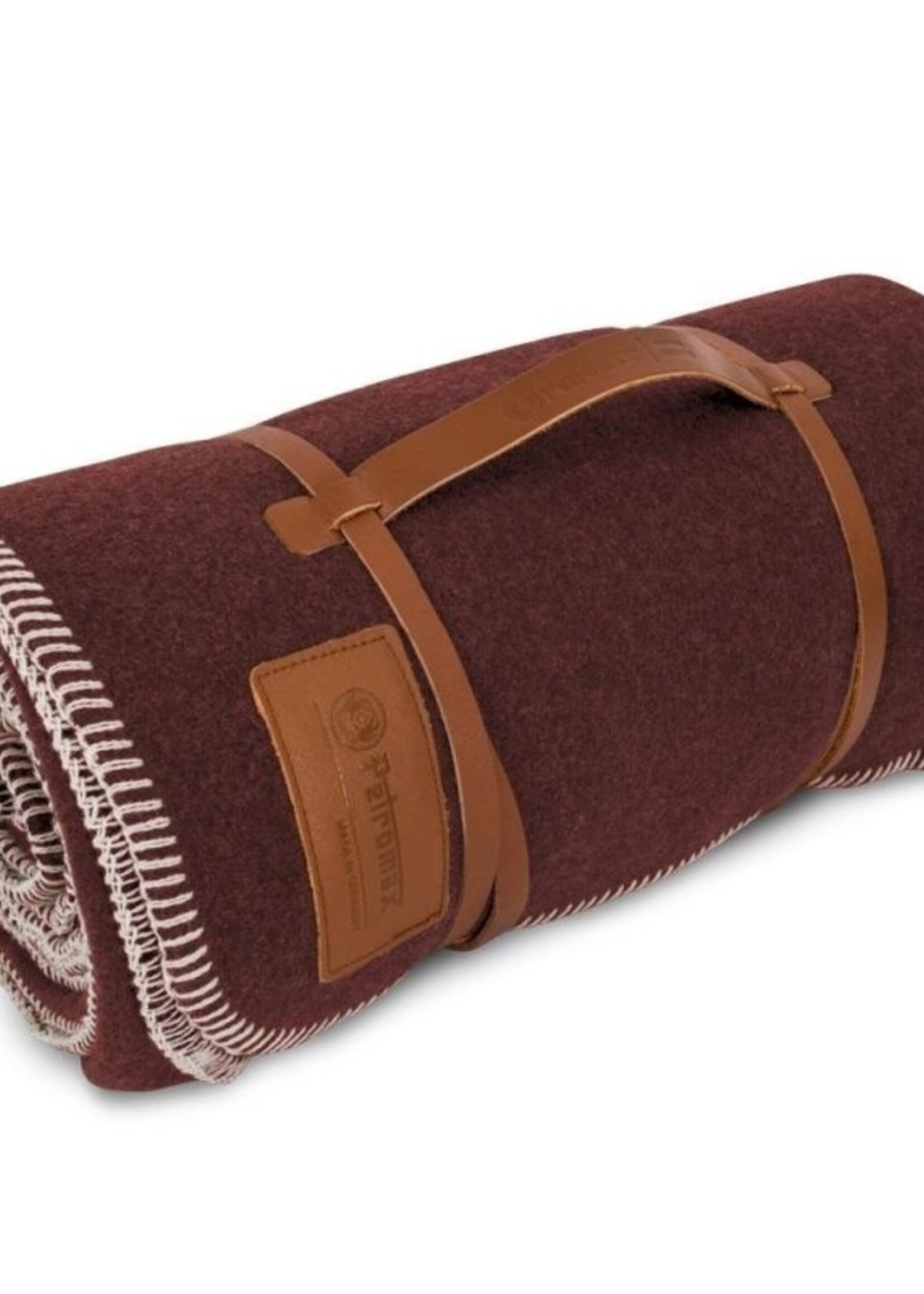 Petromax Decke aus weicher Wolle (150x200) Rot/Braun