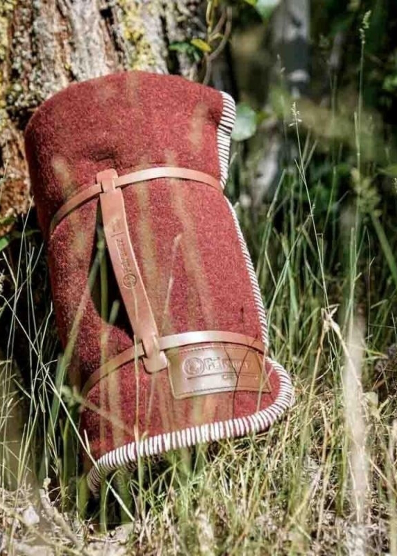 Petromax Decke aus weicher Wolle (150x200) Rot/Braun