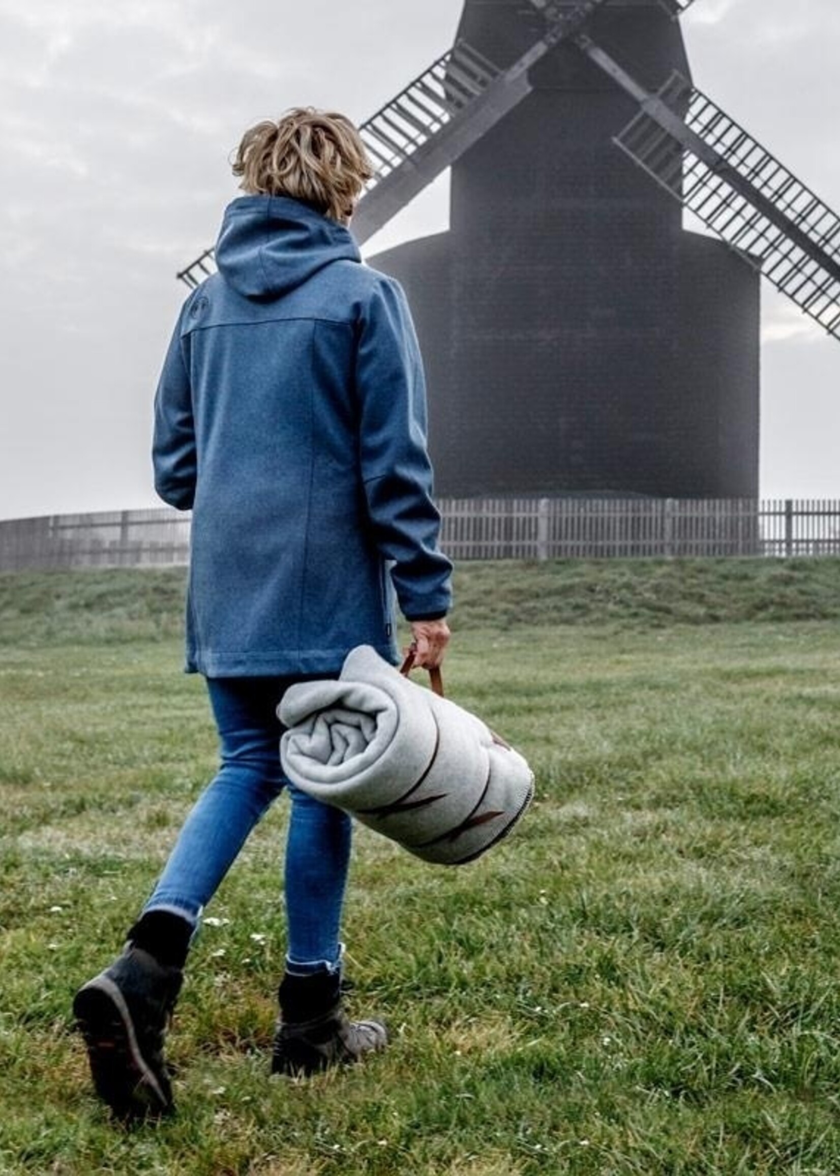 Petromax Weiche Wolldecke (150x200) Rauch weiß/grau