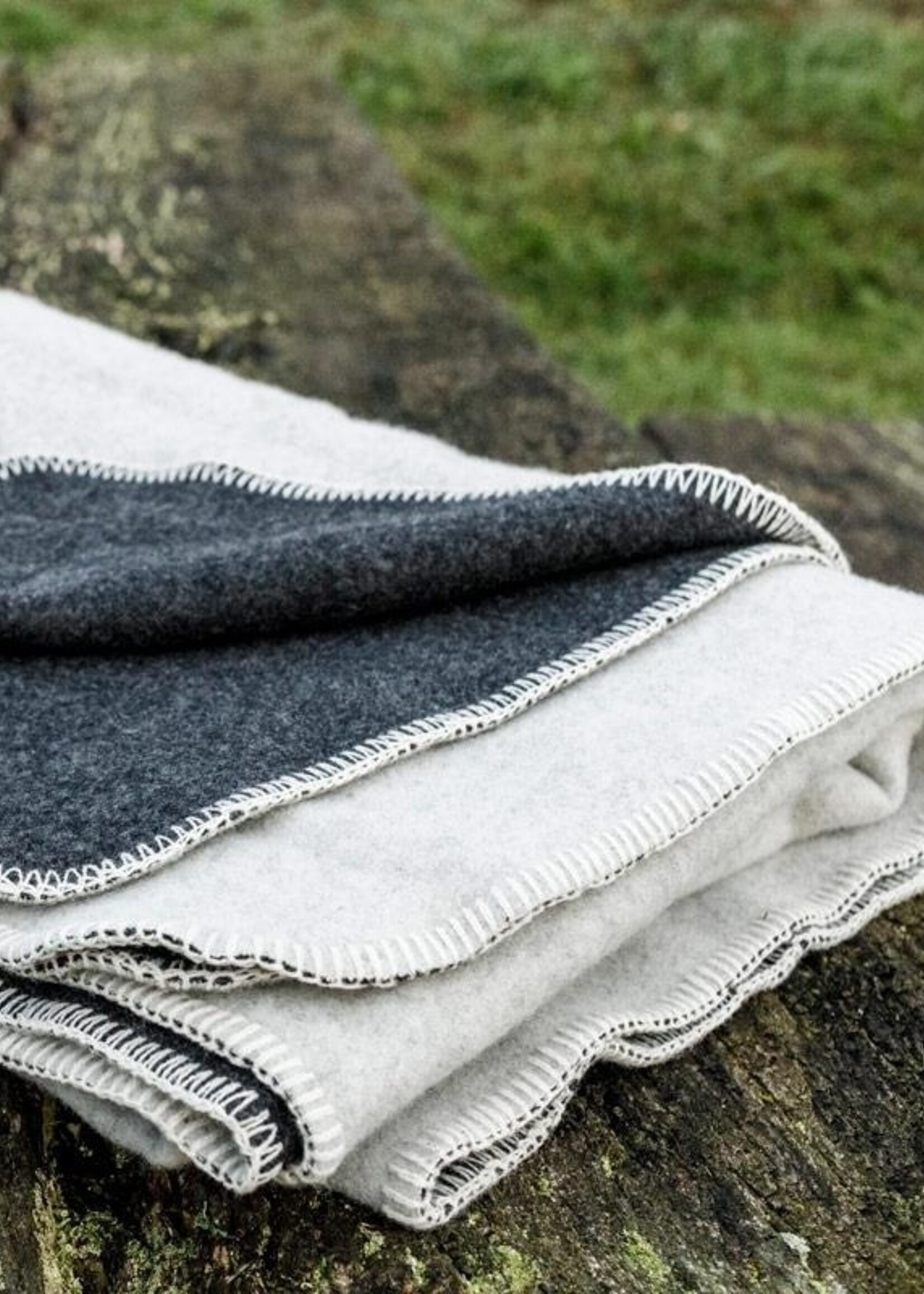 Petromax Weiche Wolldecke (150x200) Rauch weiß/grau