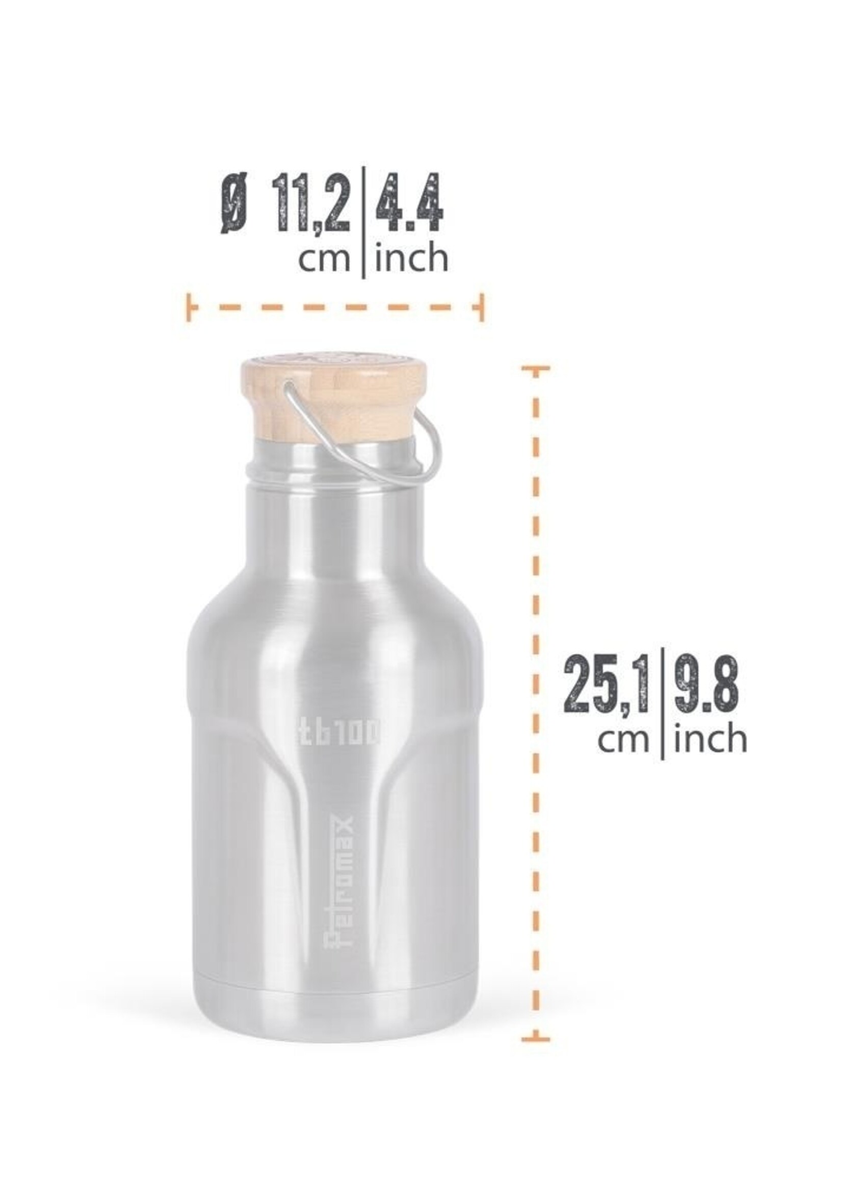 Petromax Thermoskanne aus Edelstahl - 1 Liter