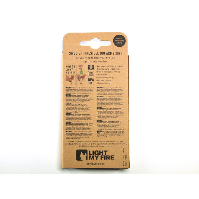 Feuerstahl/ Firesteel Bio Army - Kokosnussschale