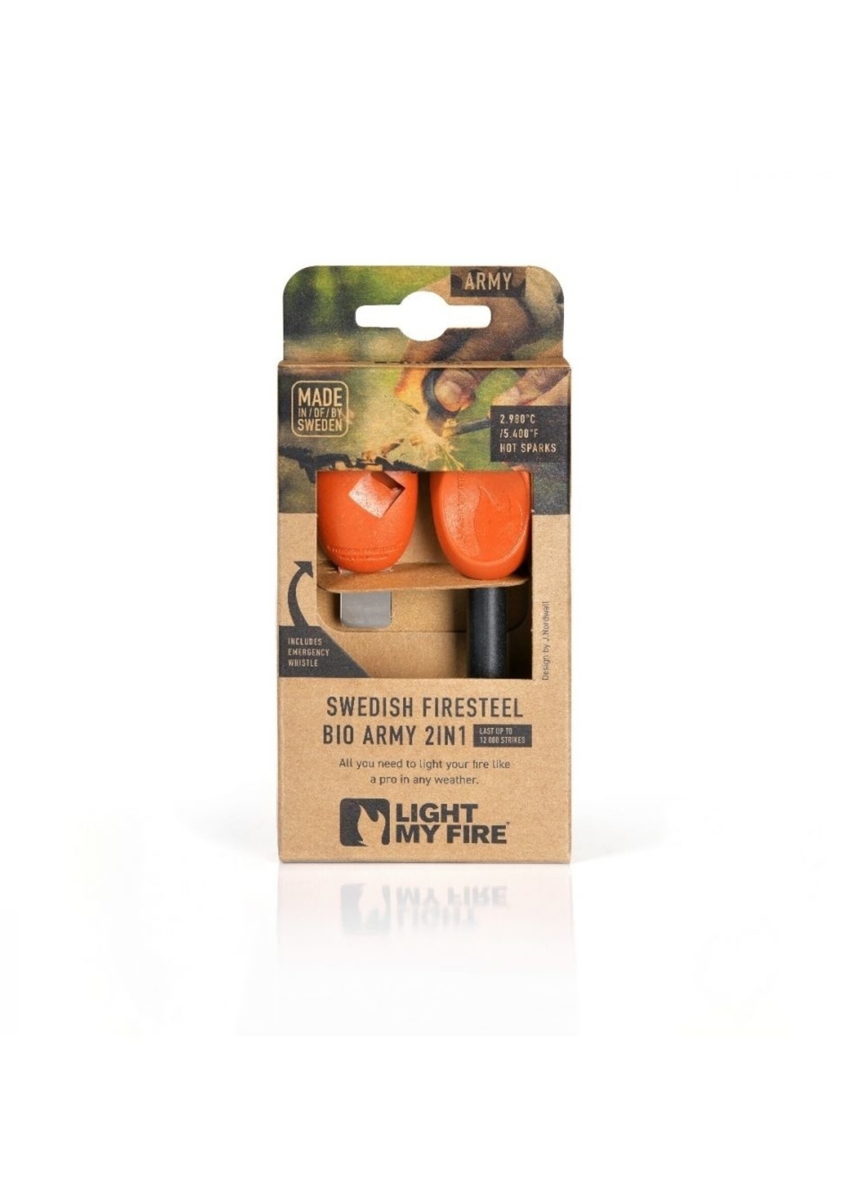 Light My Fire Firesteel/ Feuerstahl Bio Armee - Rostig Orange