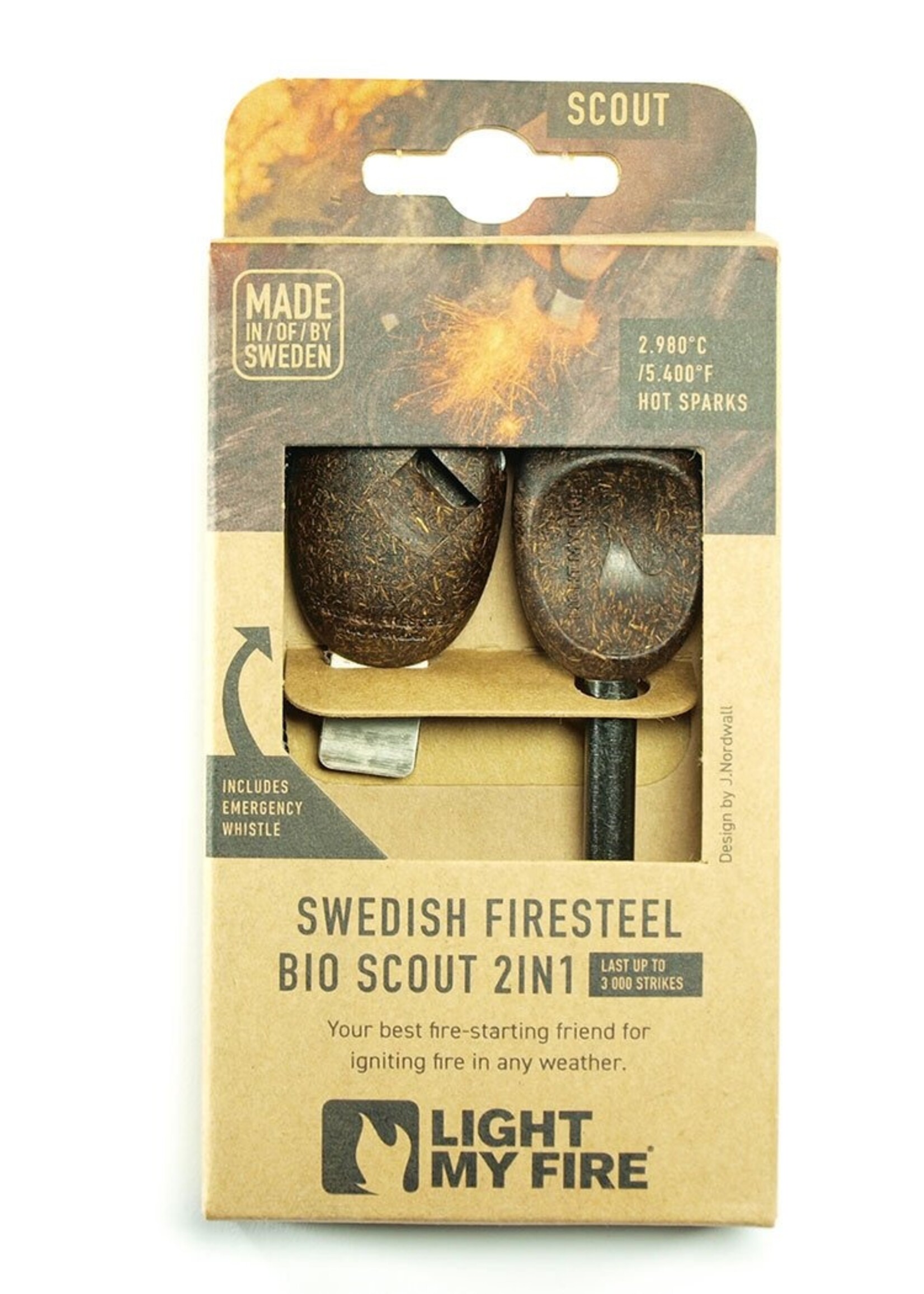 Light My Fire Firesteel Bio Scout - Kokosnussschale