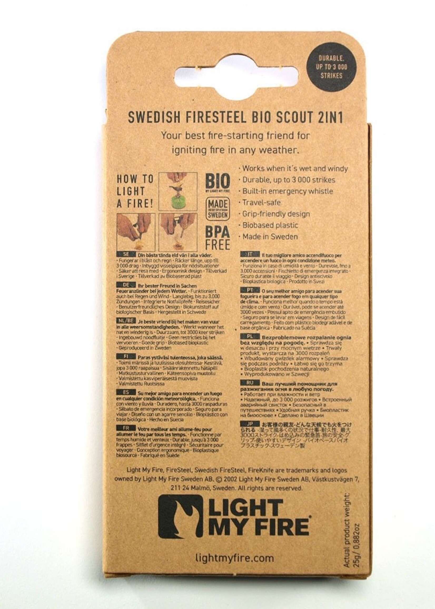 Light My Fire Firesteel Bio Scout - Kokosnussschale