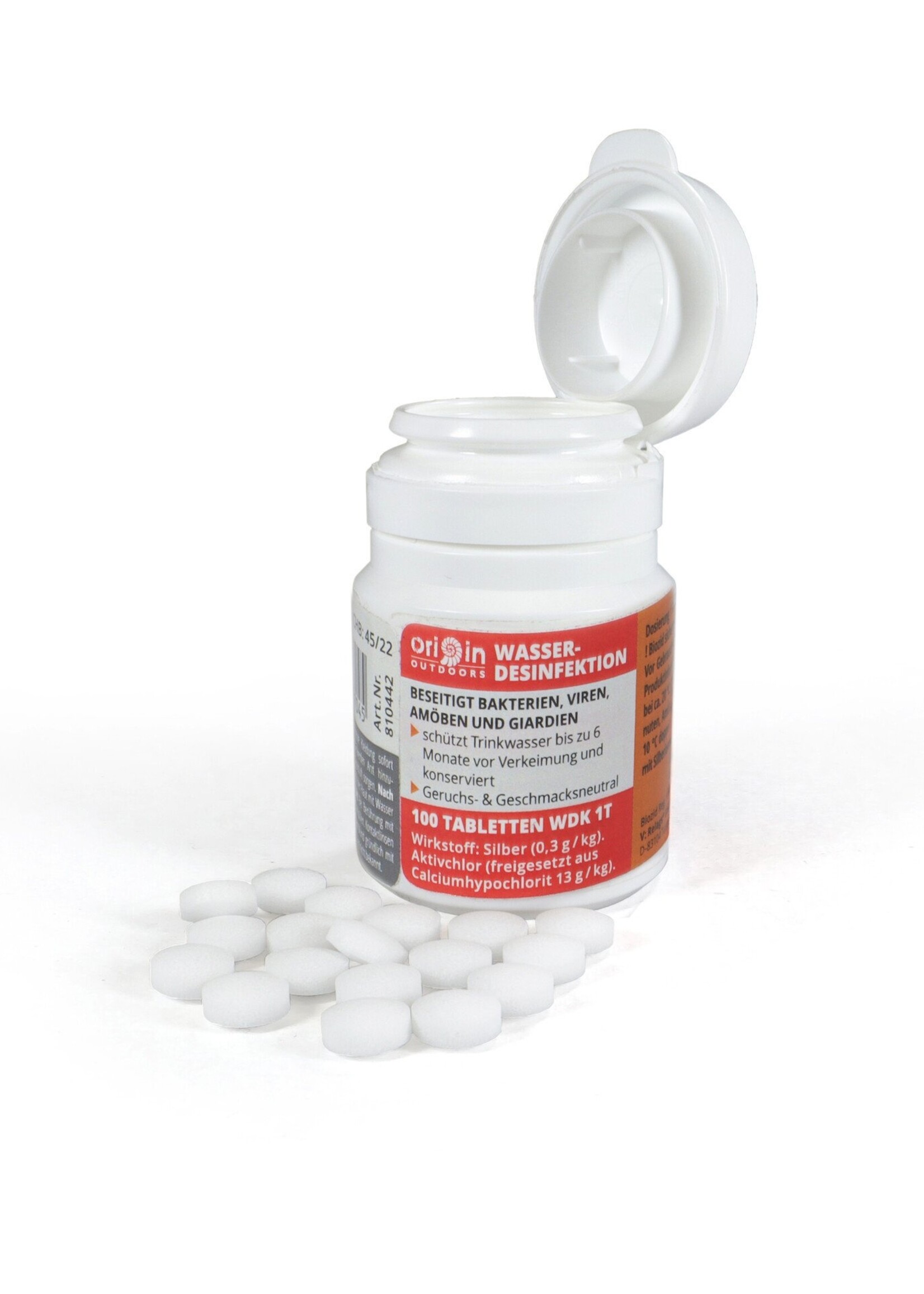 Origin Outdoors Wasserdesinfektion / Konservierung - 100 Tabletten