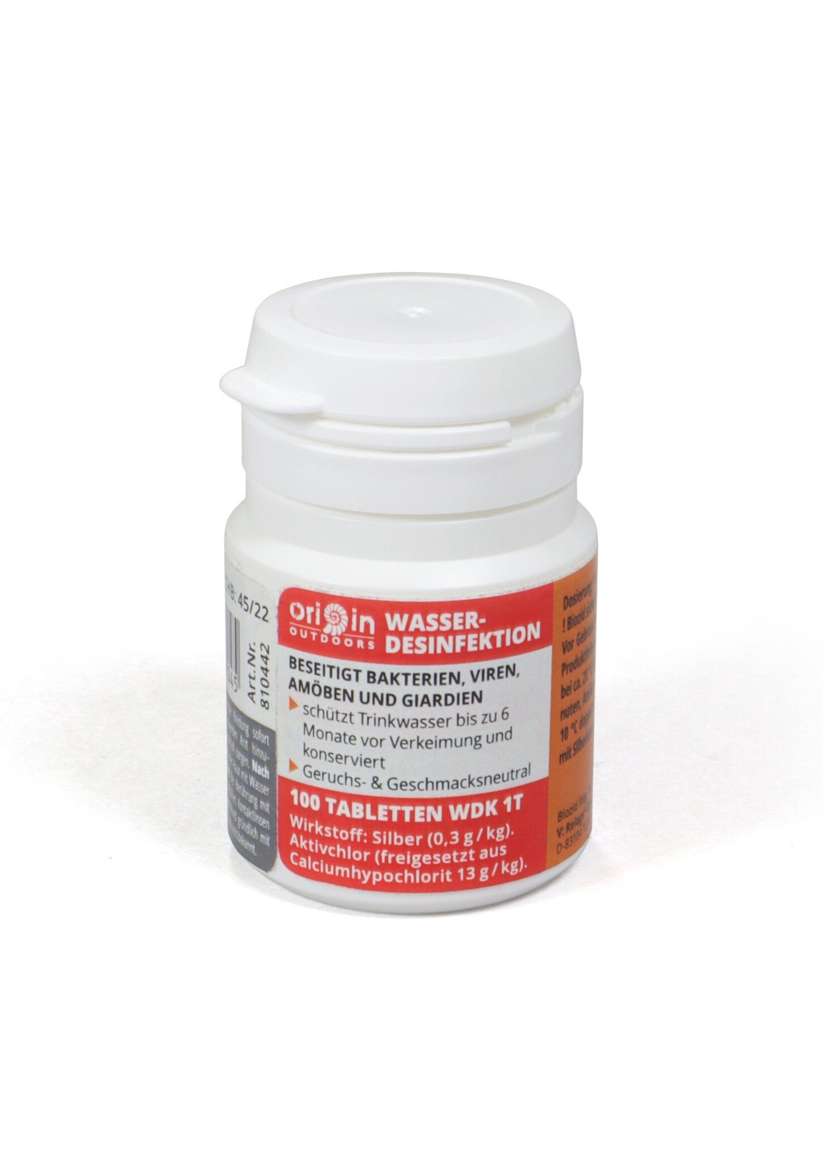 Origin Outdoors Wasserdesinfektion / Konservierung - 100 Tabletten