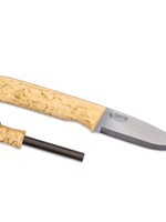 Casstrom Woodsman Curly Birch mit Firesteel - Sleipner Steel