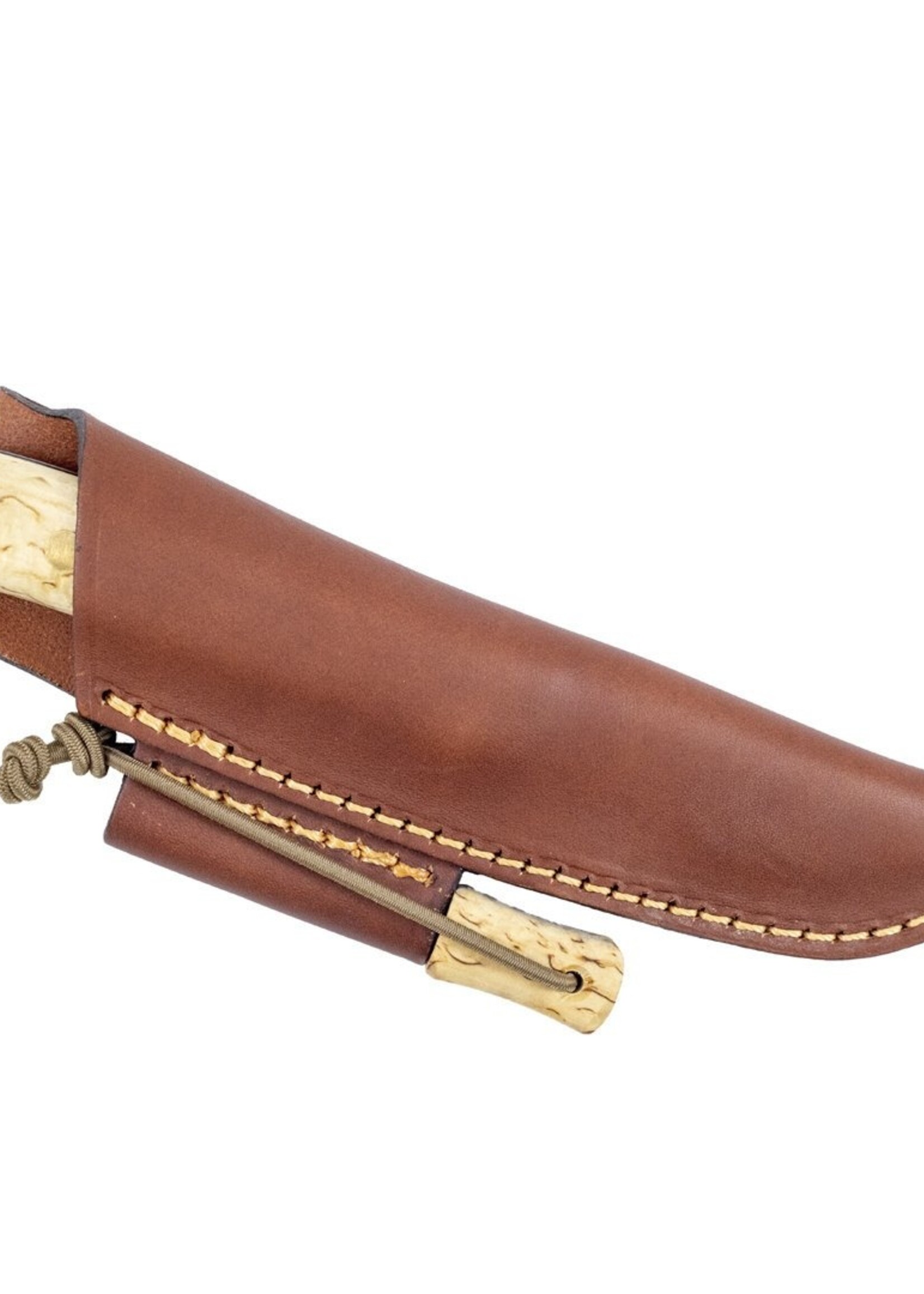 Casstrom Woodsman Curly Birch mit Firesteel - Sleipner Steel