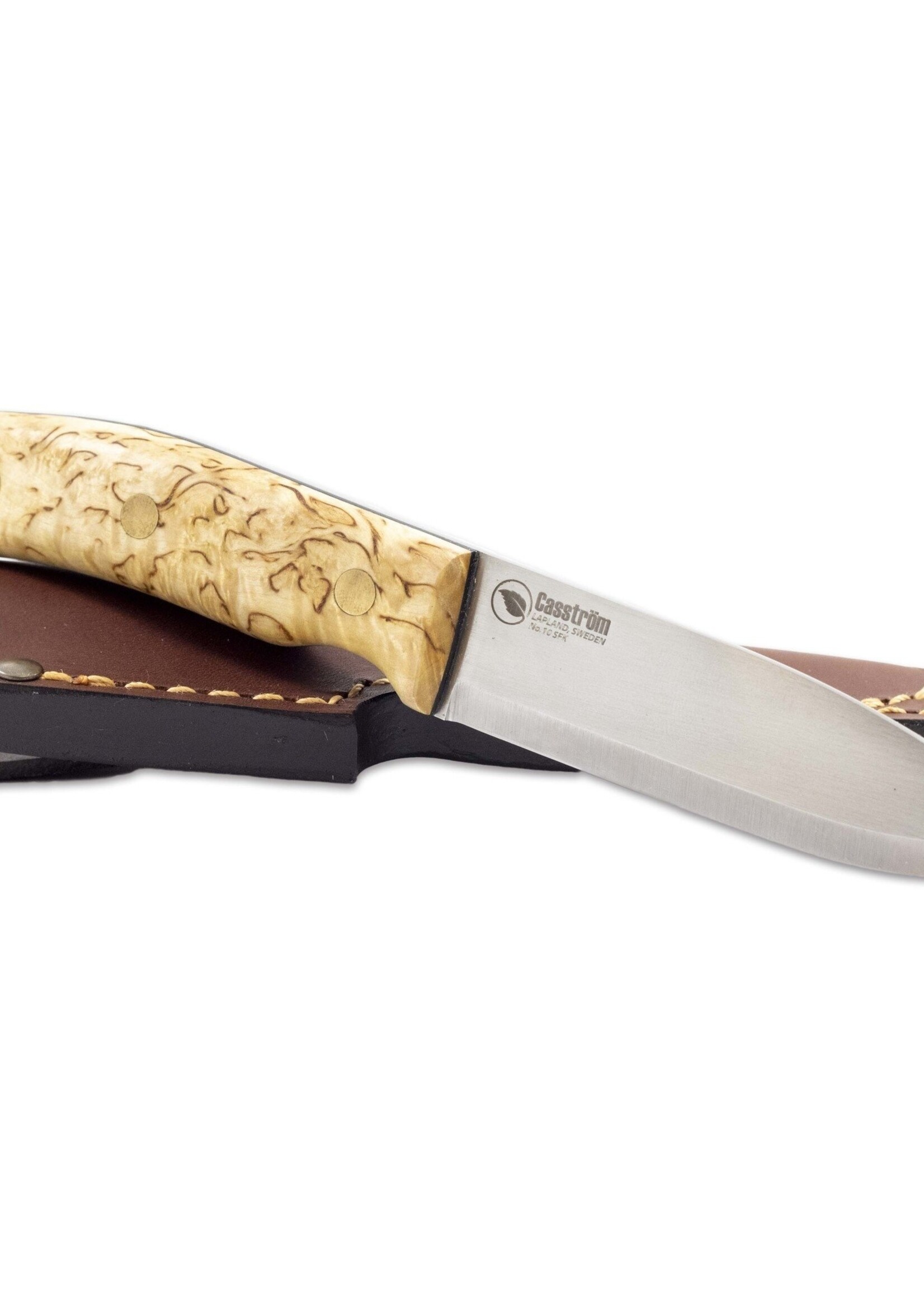 Casstrom Nr.10 Schwedisches Waldmesser, Maserbirke, Sleipner Stahl