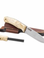 Casstrom Nr.10 Schwedisches Waldmesser, Lockenbirke, Sleipner, Feuerstahl