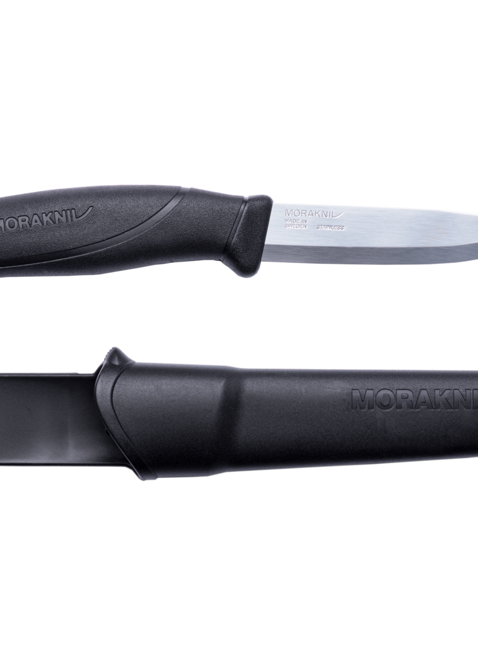 MoraKniv Companion MG Edelstahl Outdoor Messer - Schwarz