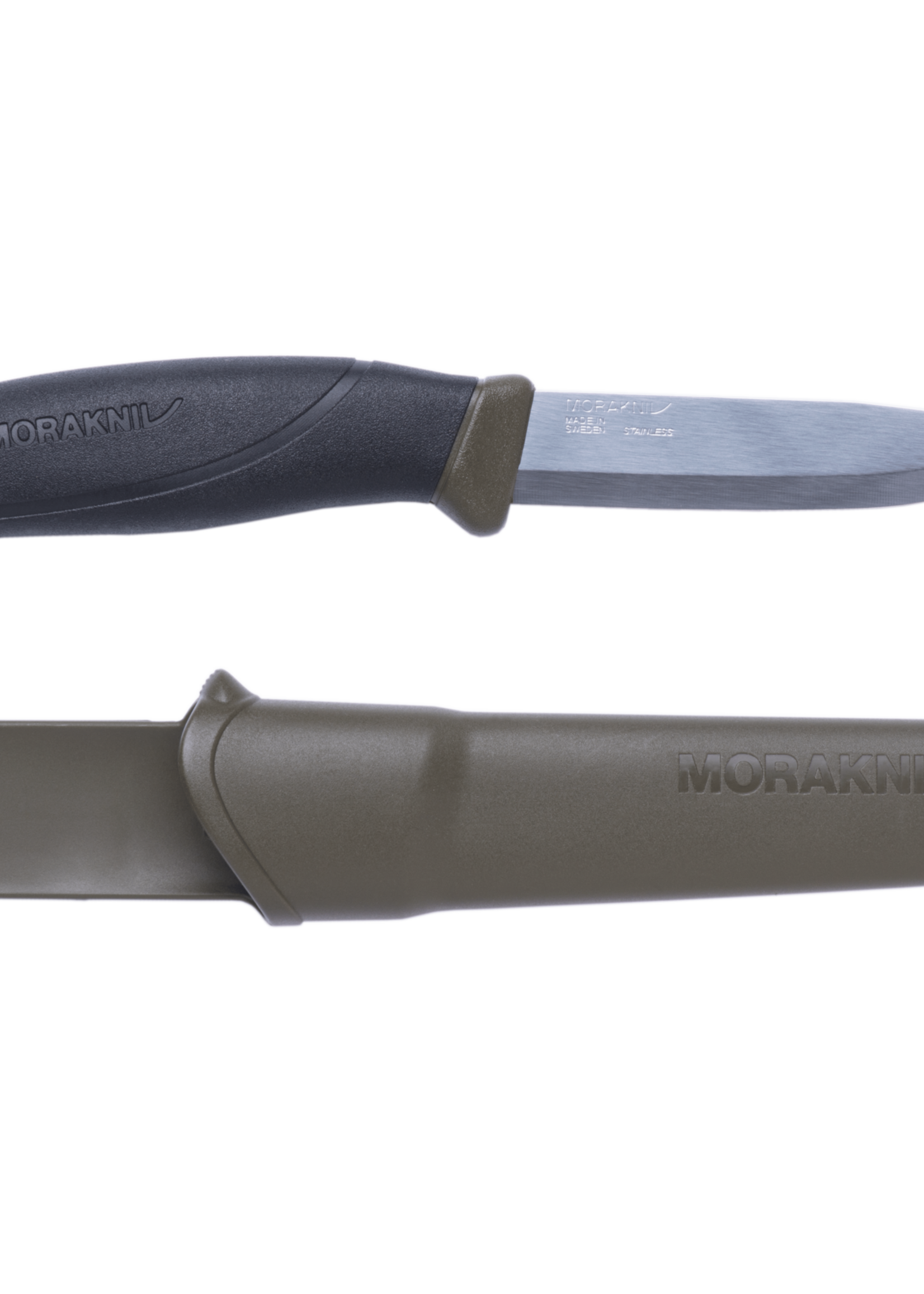MoraKniv Companion MG Edelstahl Outdoor-Messer - Olivgrün