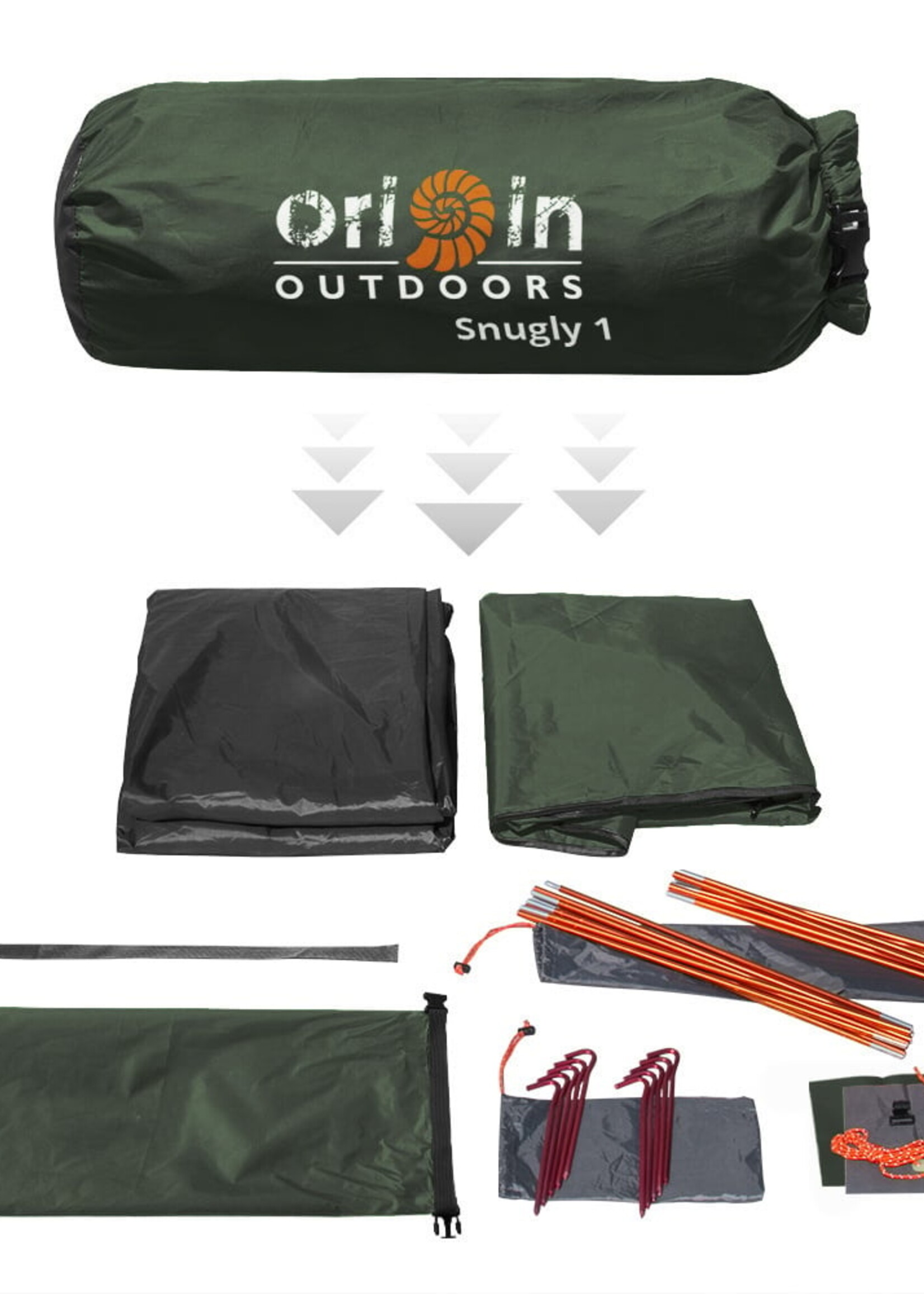 Origin Outdoors Snugly Kuppelzelt - 1 Person