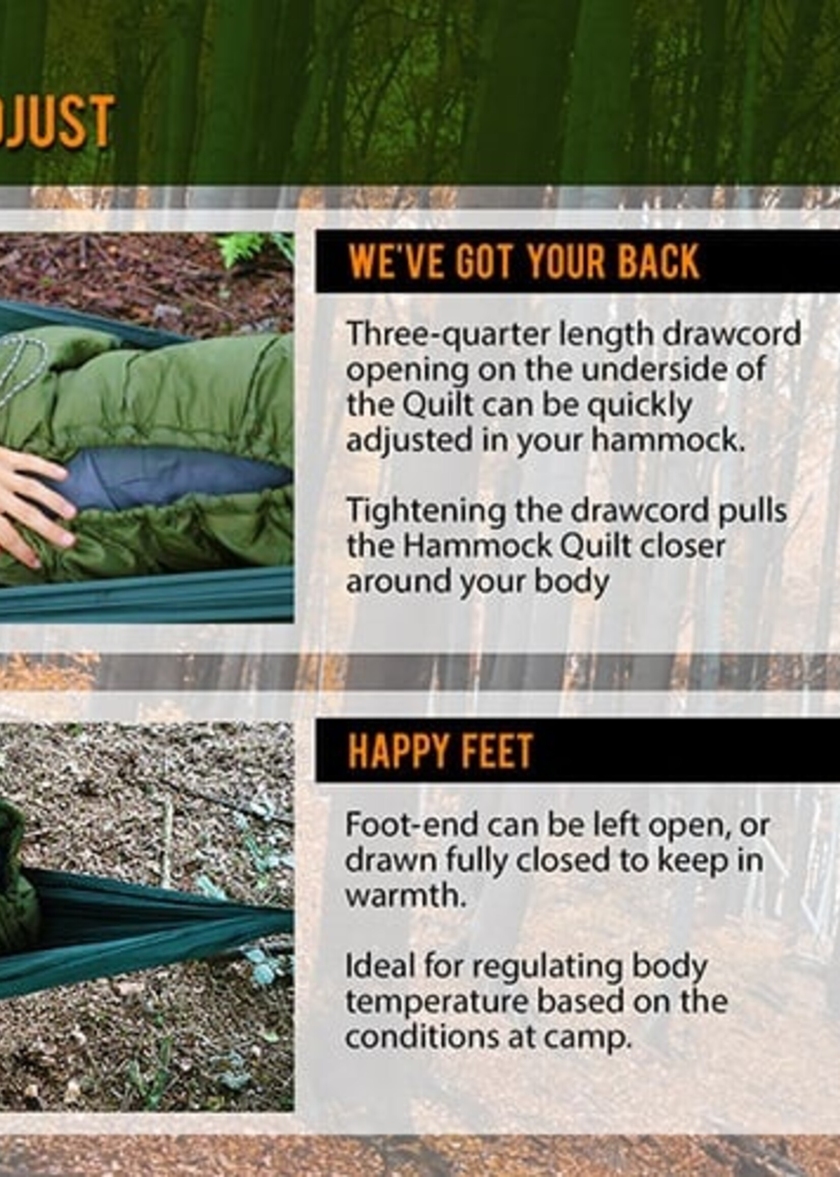 DD Hammocks Hängematten Steppdecke